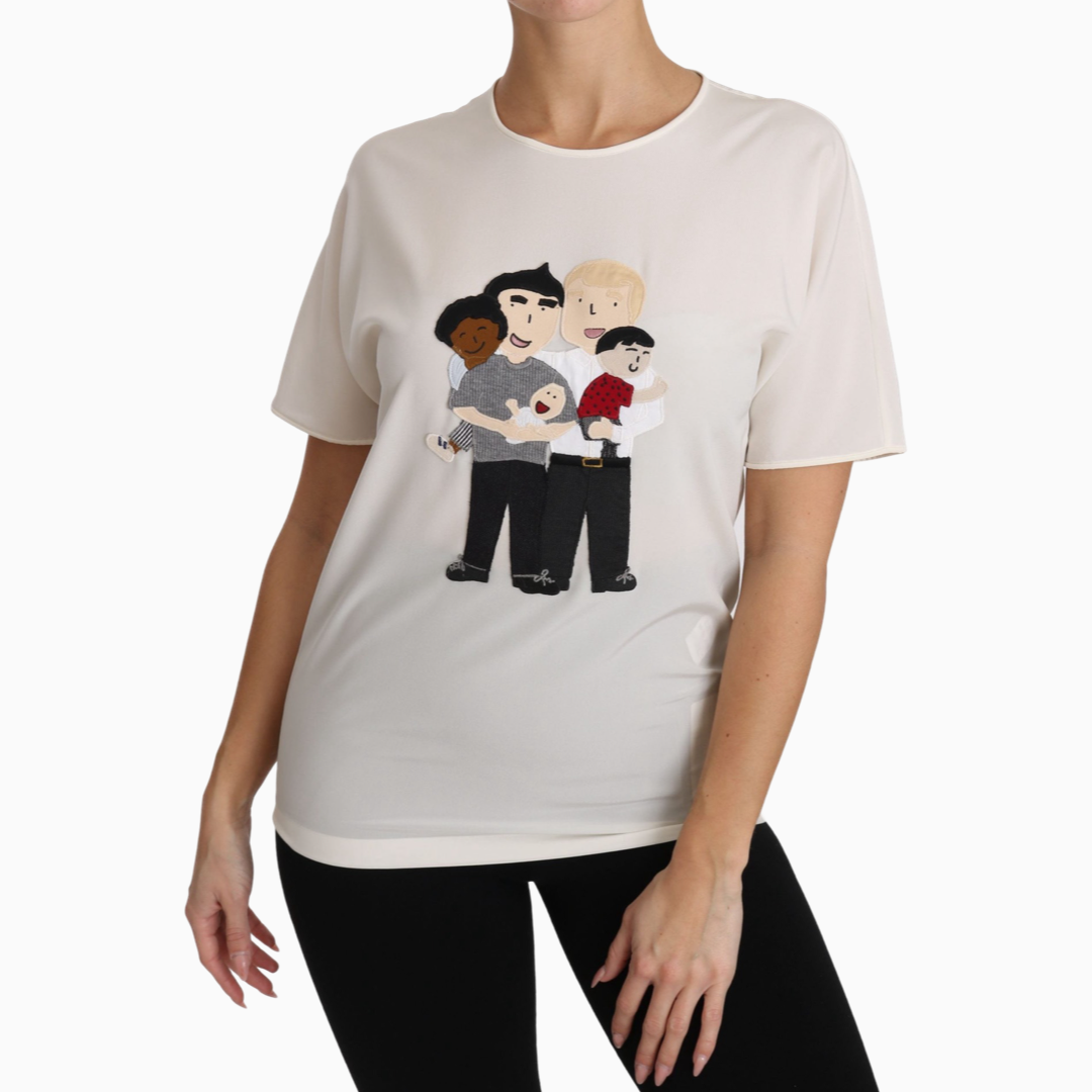 Dolce & Gabbana дамска копринена тениска