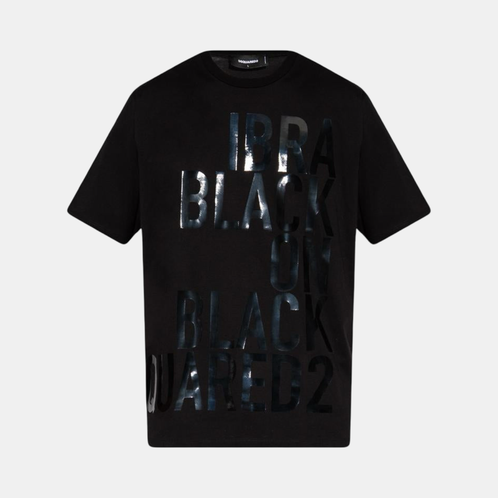 Мъжка черна тениска Dsquared2 x Ibrahimović Men T-Shirt Front View