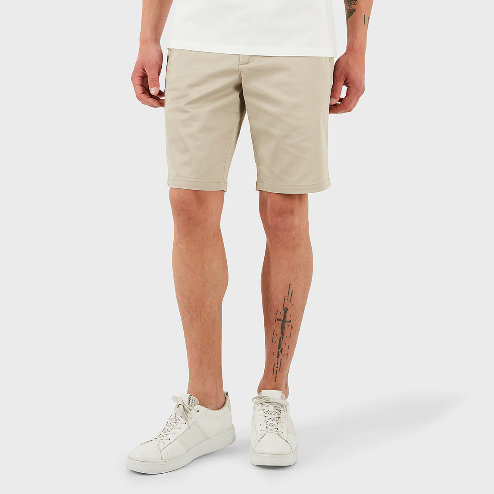 Мъжки бежови къси панталони Armani Exchange Men Shorts 8NZS42 ZN1RZ U6213 Front View