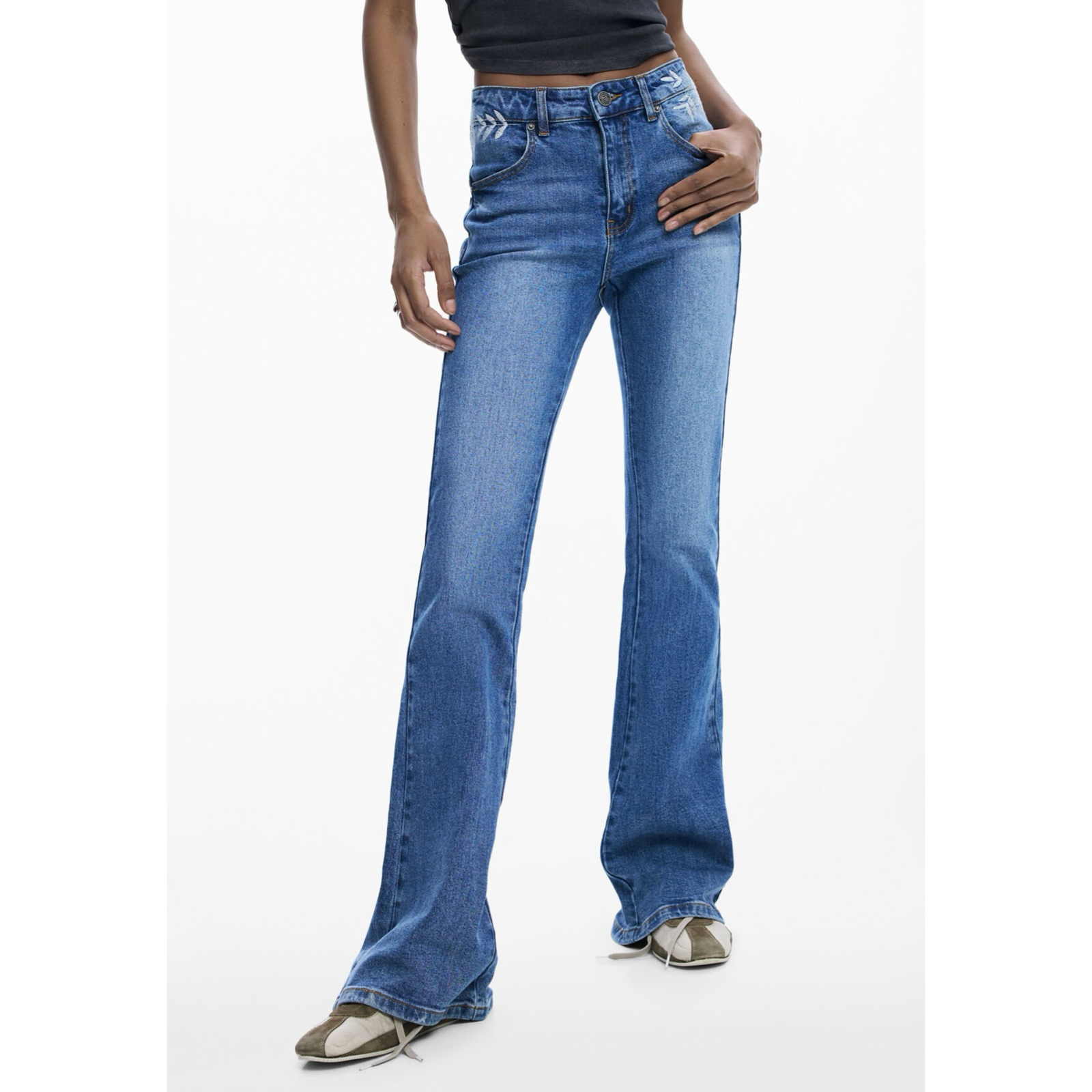 Дамски дънки Desigual Women Jeans 26SWDDX6 5053 Front View