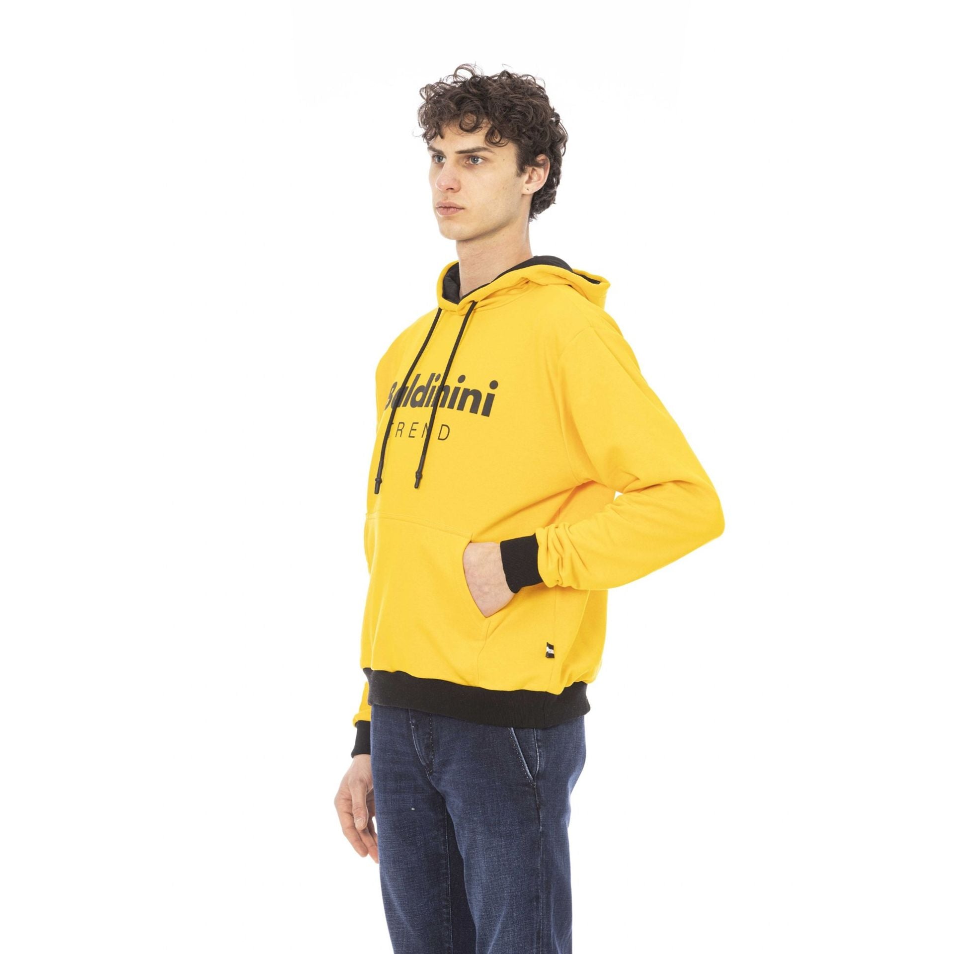 Мъжки суичър с качулка Men’s sweatshirt Baldinini Trend 813141 COMO GIALLO angled view