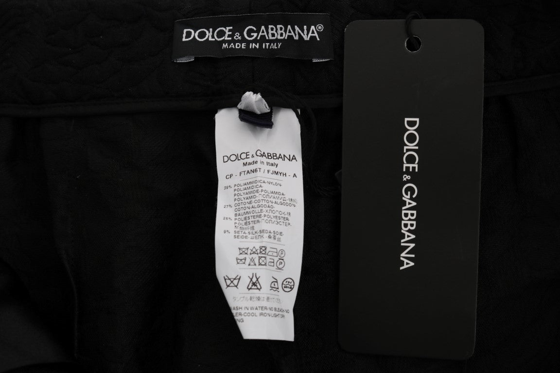 Dolce &amp; Gabbana Елегантни къси панталони от брокат на цветя