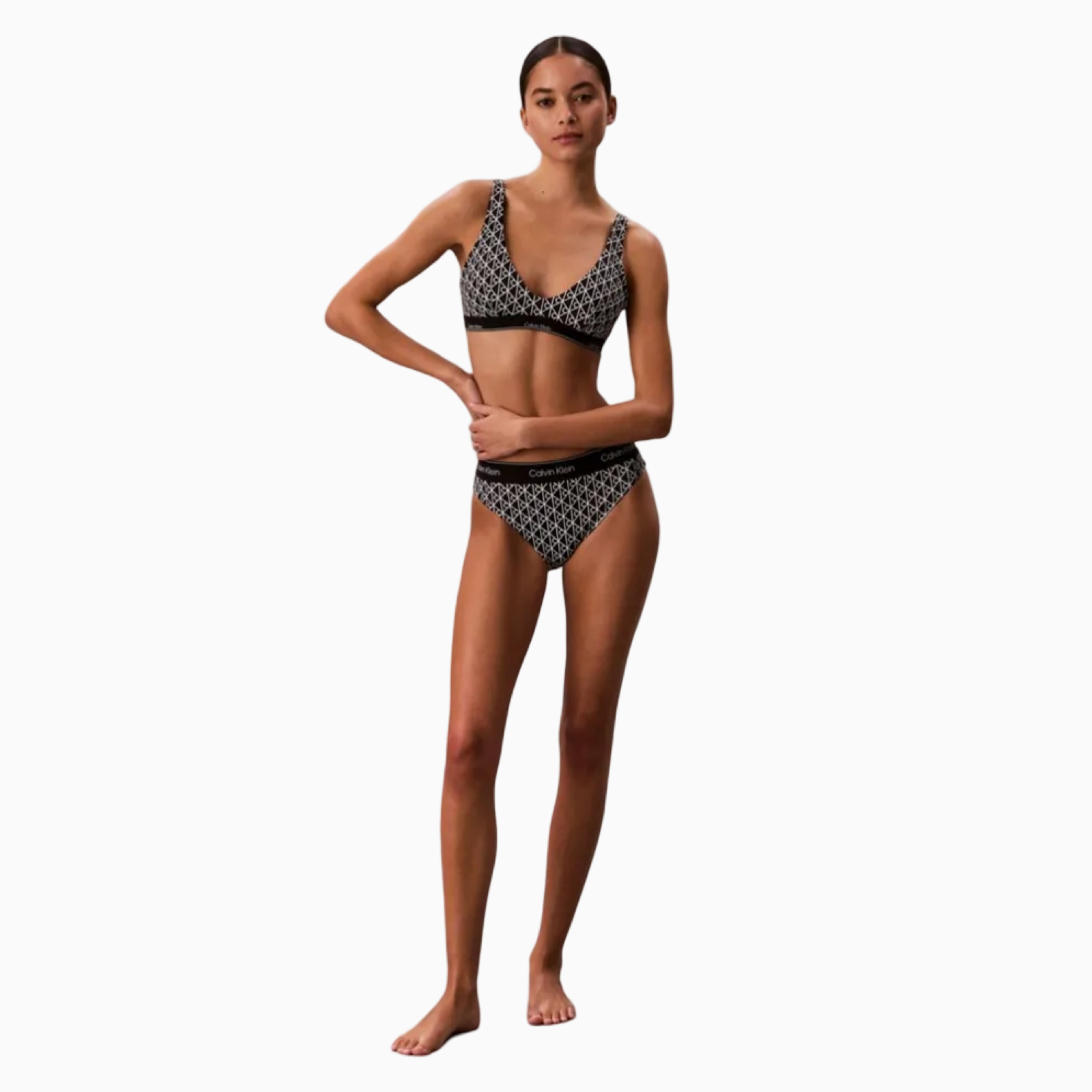Дамски бански долно Calvin Klein Women Swimwear Bottom LV00Q61132 32N Front View
