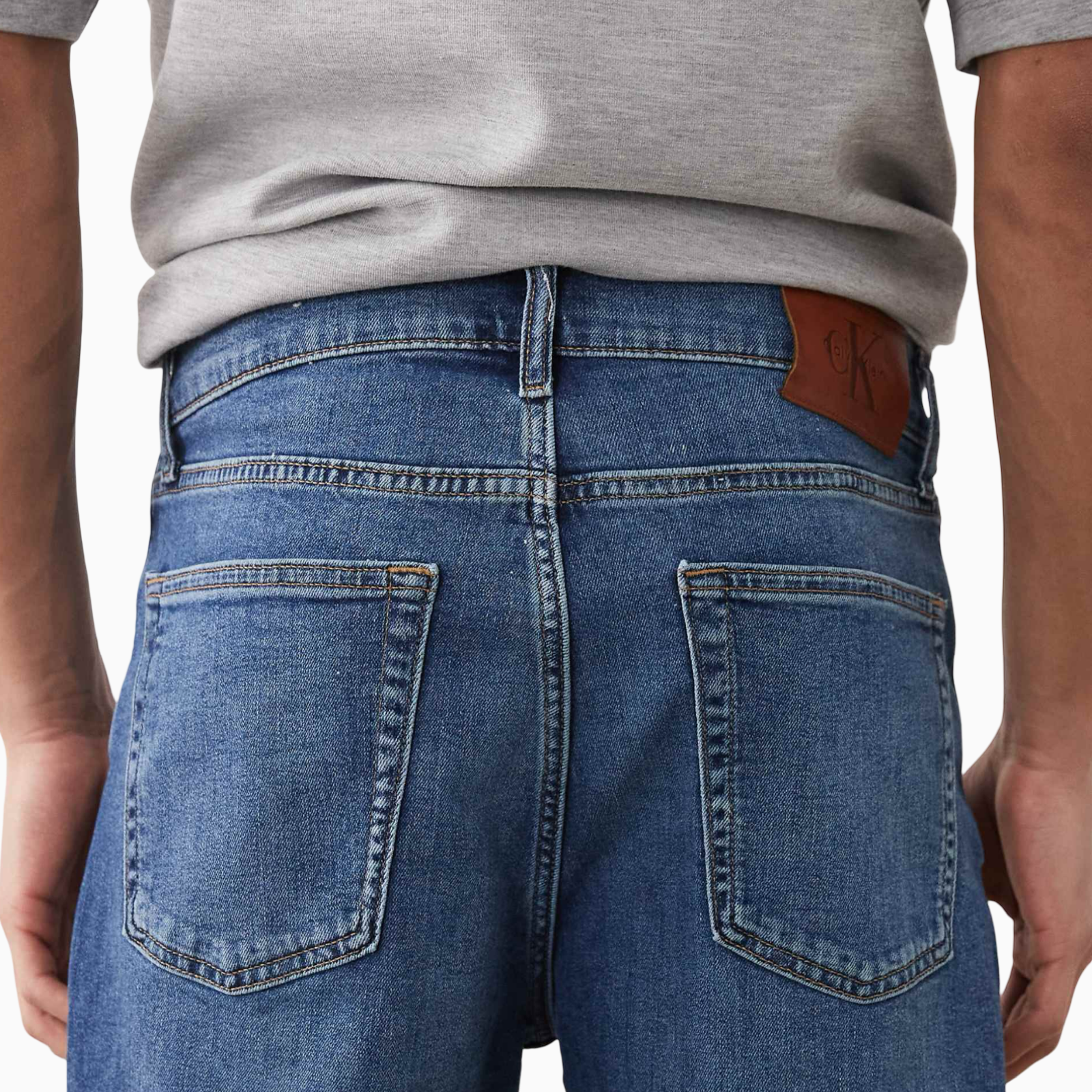 Мъжки къси дънки Calvin Klein Jeans LV04RF922G ASA Back View