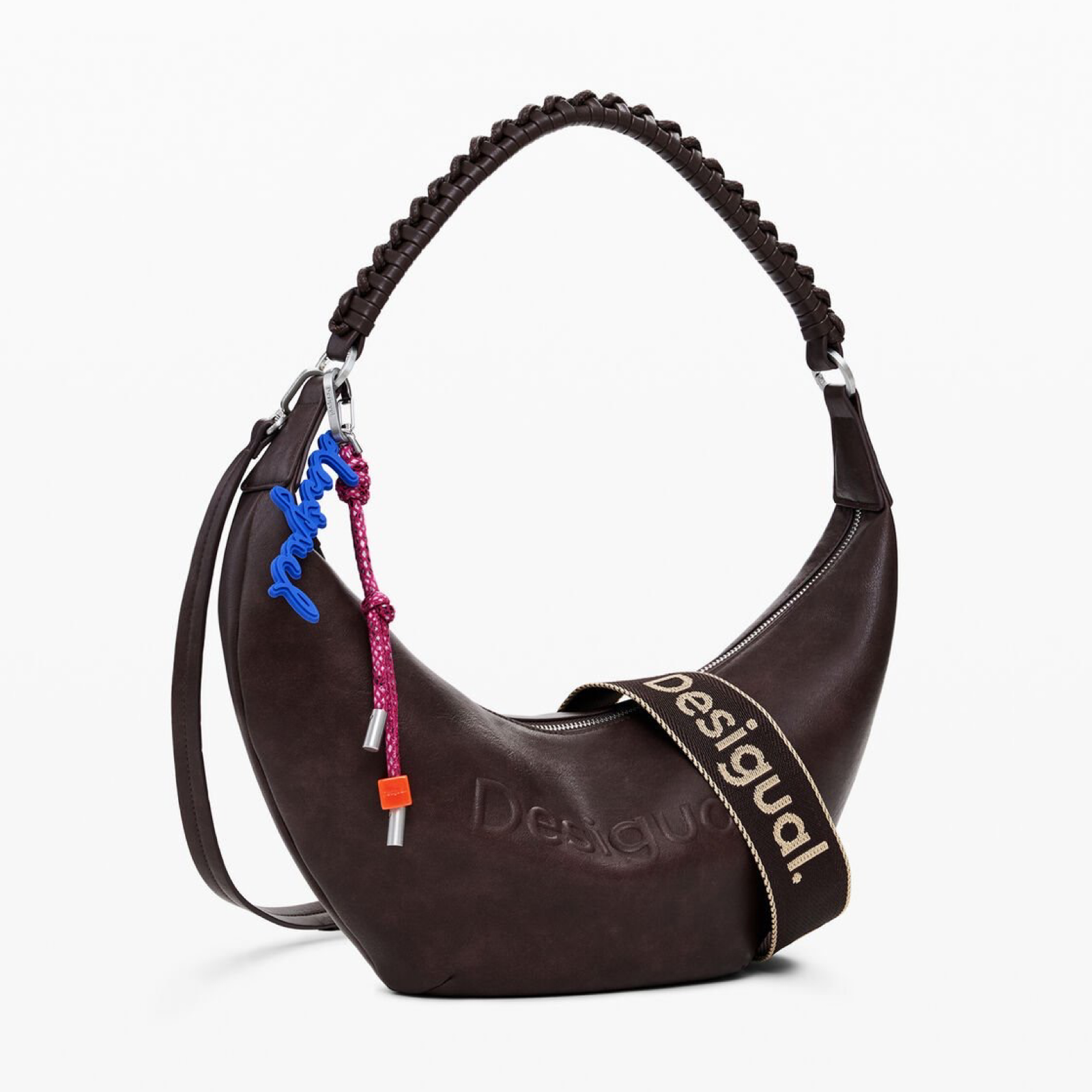 Дамска кафява чанта Desigual Women Handbag 25WAXPAX Side View
