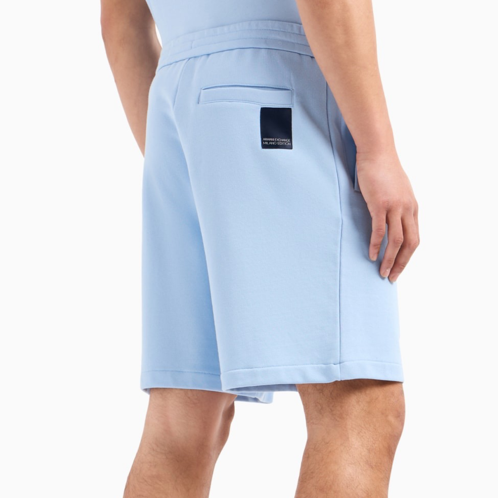 Мъжки светло сини къси панталони Armani Exchange Back View