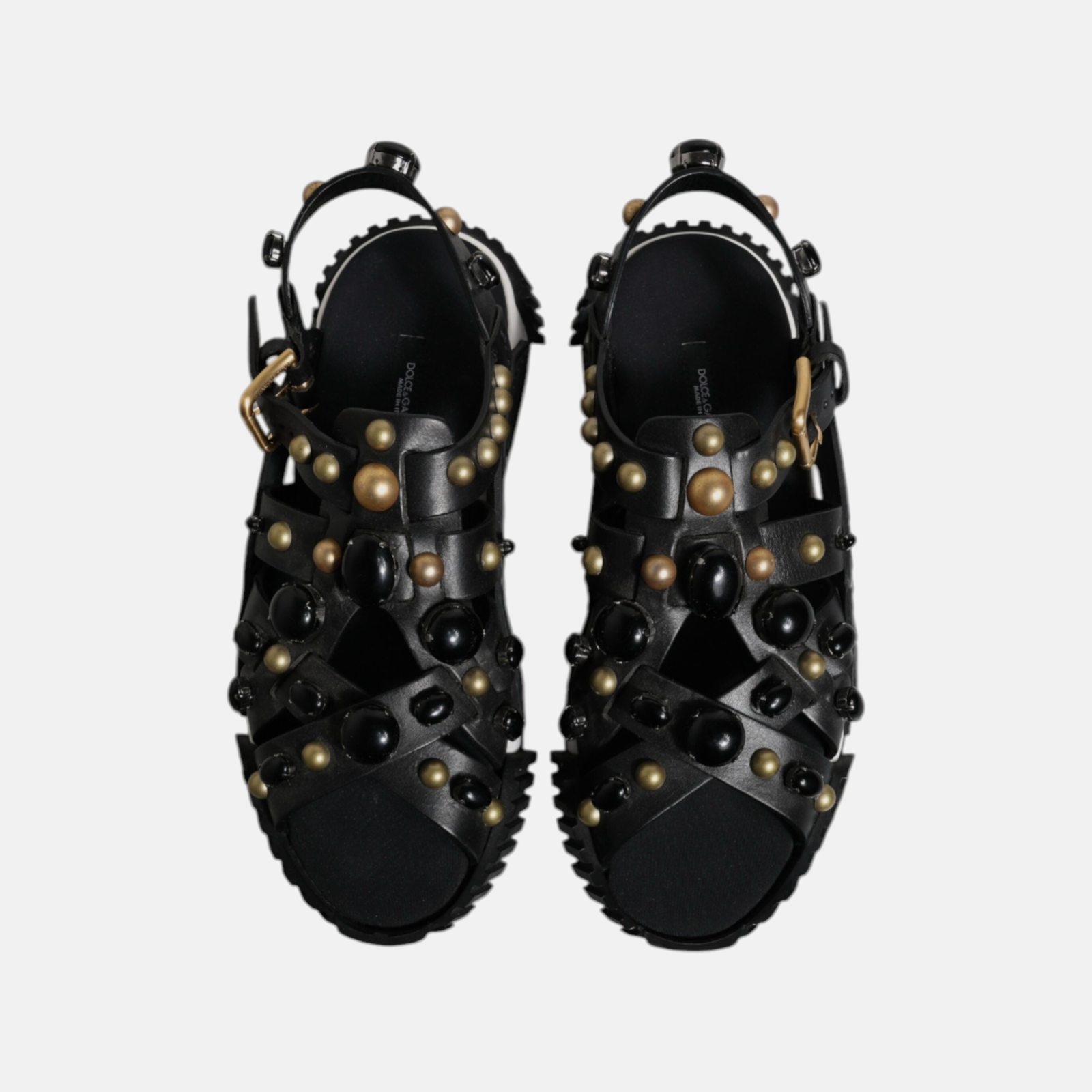 Мъжки сандали Dolce & Gabbana NS1 Studded Men Sandals CS1795 AX659