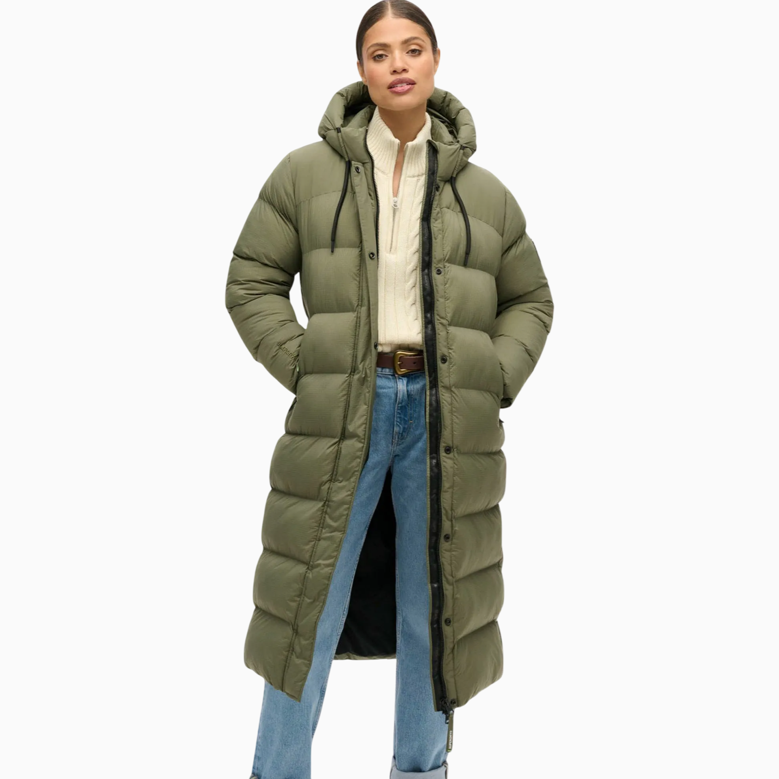 Дамско зелено яке Superdry Women Jacket W5011735A Front View