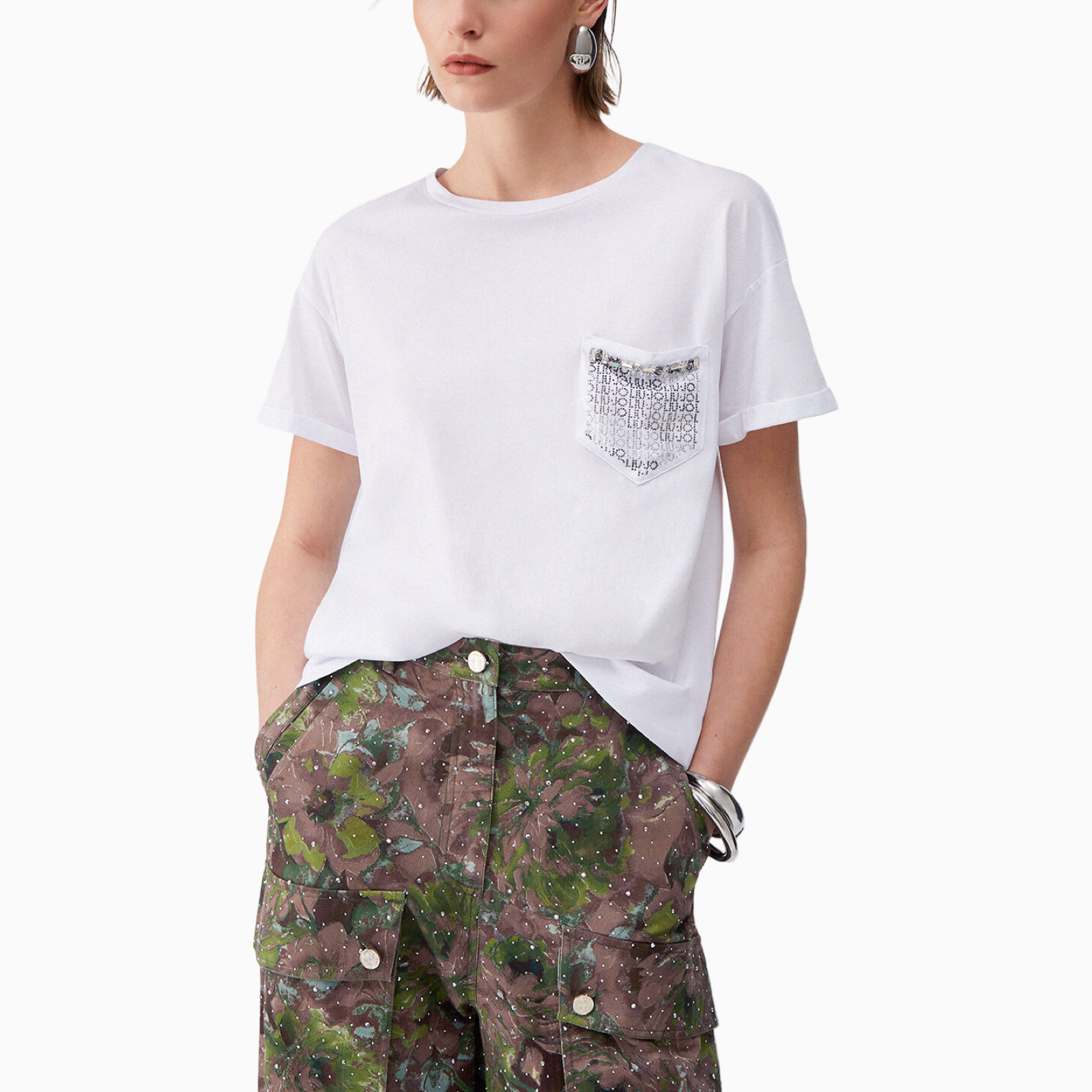 Дамска тениска Liu Jo Women T-shirt WA6372 JS923 P9444 Front View