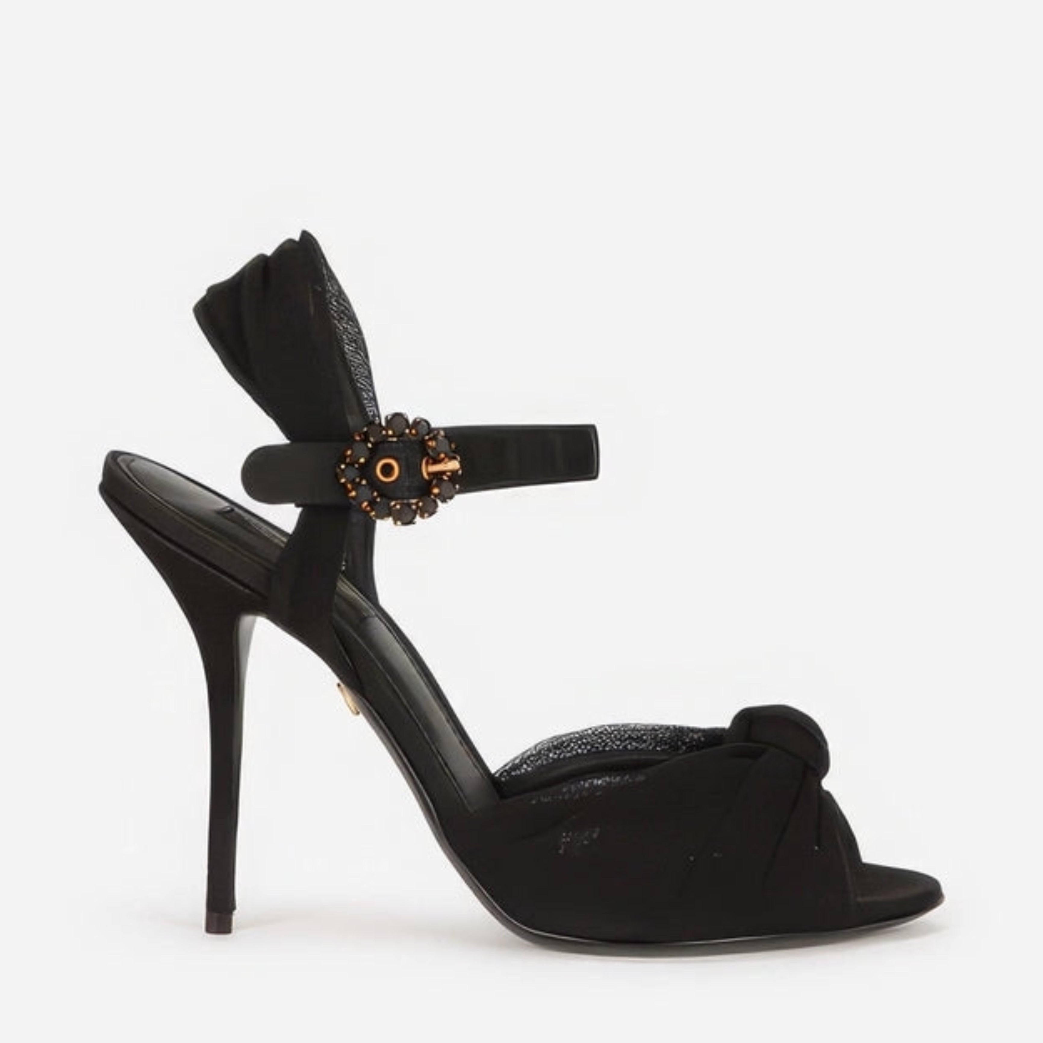 Дамски луксозни черни сандали на токчета DOLCE & GABBANA
Women’s Luxury Black Embelished Heels Sandals