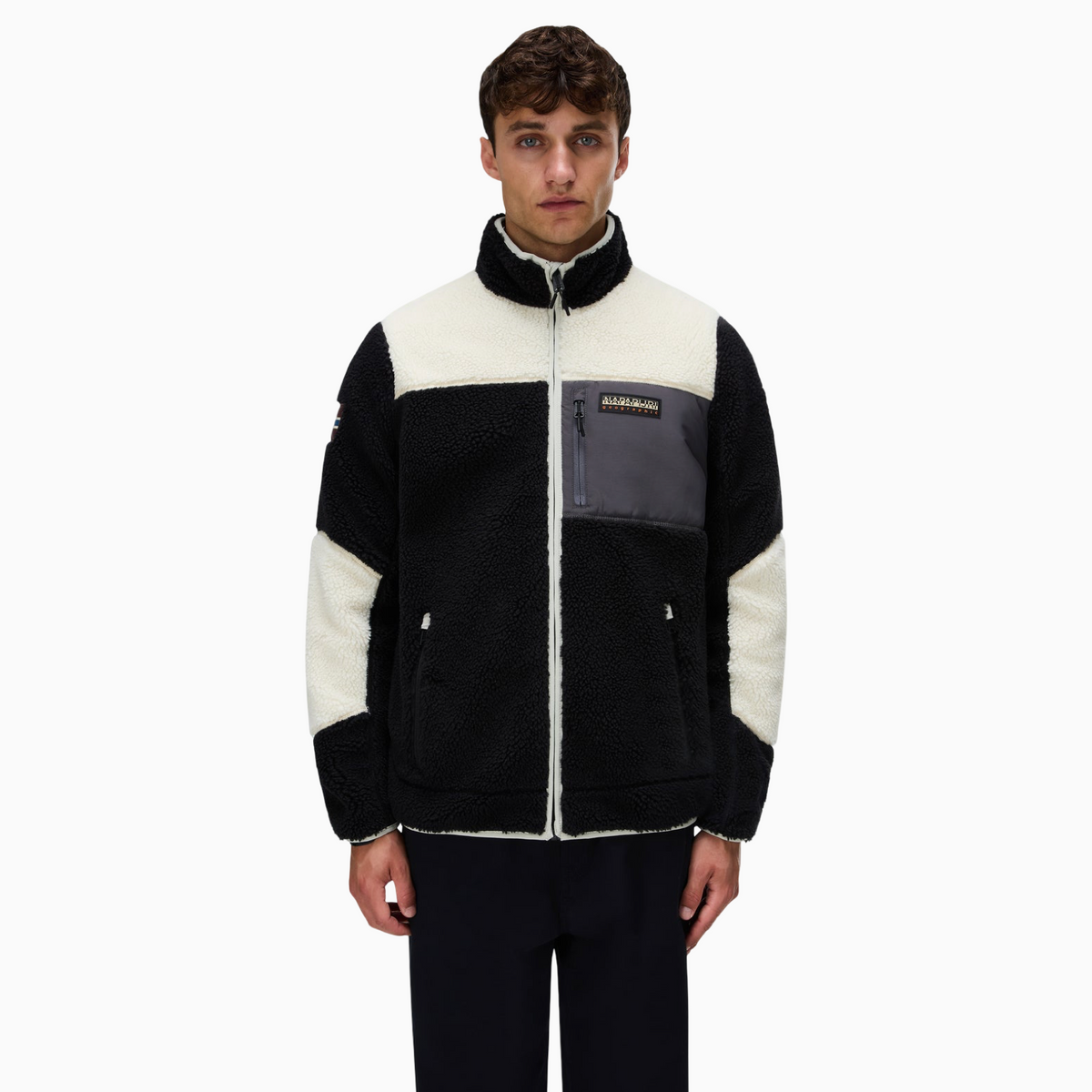 Мъжки суичър Napapijri Yupik Men Fleece Sweatshirt NP0A8AZU MCB Front View