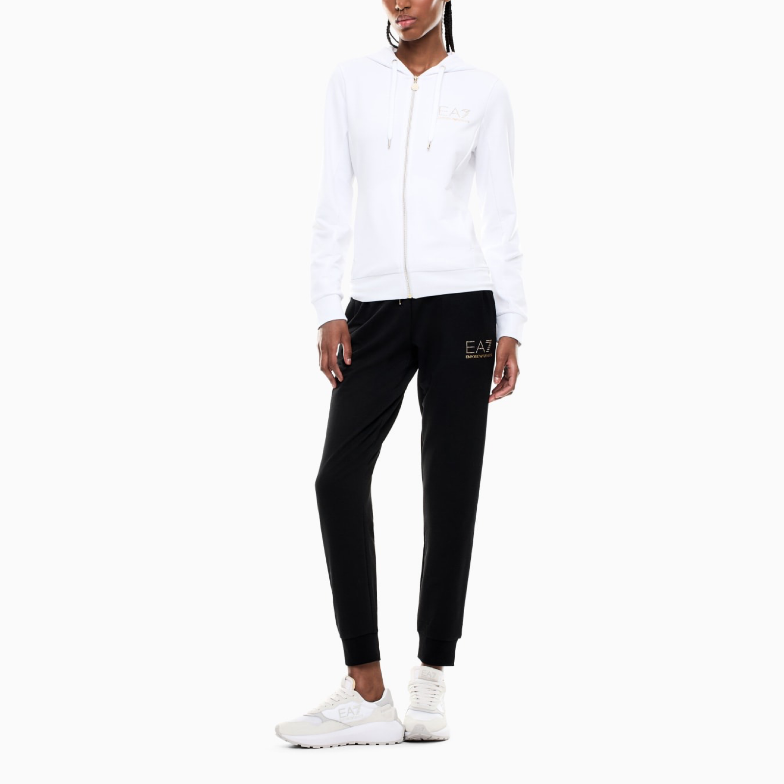 Дамски екип EA7 Emporio Armani Women Tracksuit 8NTV51 TJ9RZ M0003 Front View
