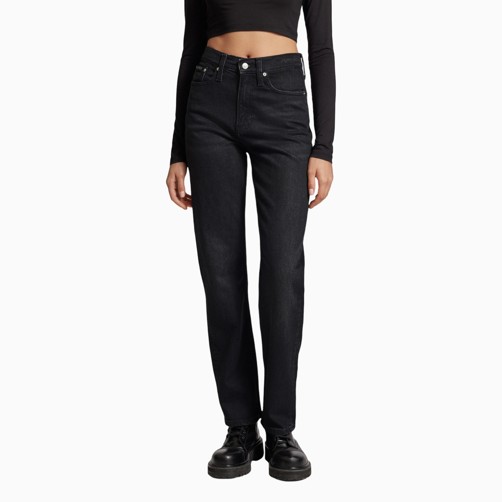 Дамски черни дънки Calvin Klein Jeans J20J224895