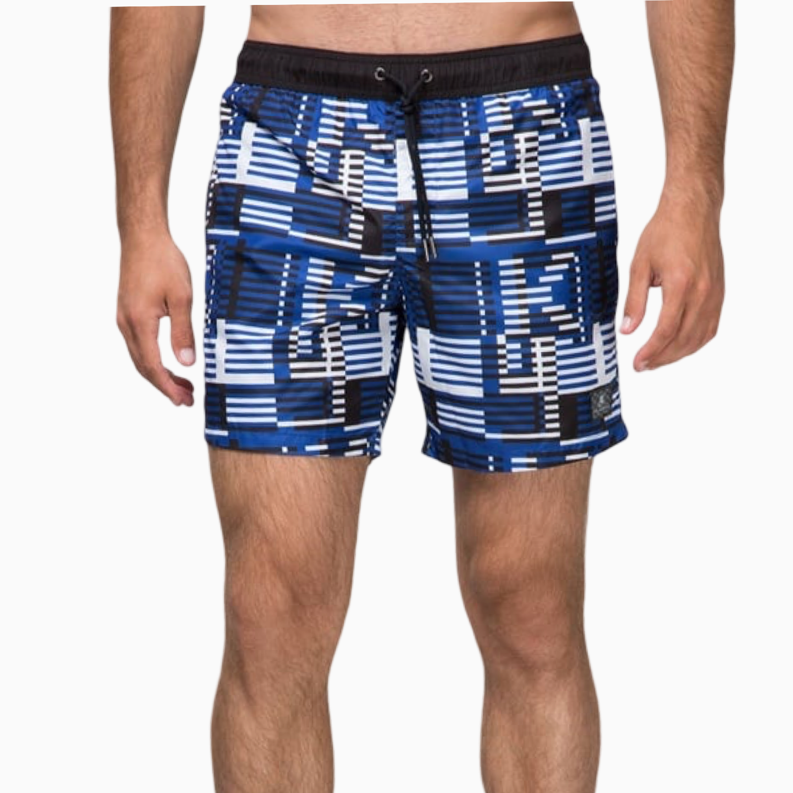 Мъжки сини бански Karl Lagerfeld Swimwear KL20MBM11 NAVY Front View