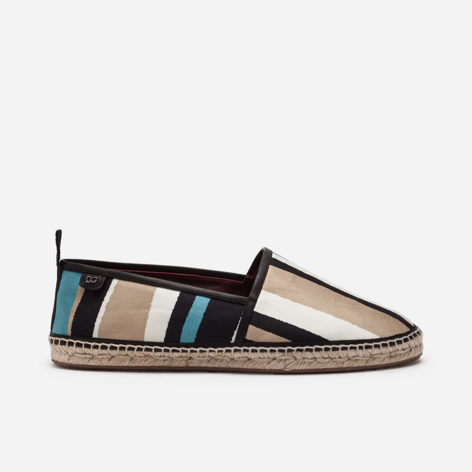 Мъжки еспадрили Dolce & Gabbana Stripes Canvas Men Espadrilles Medial View