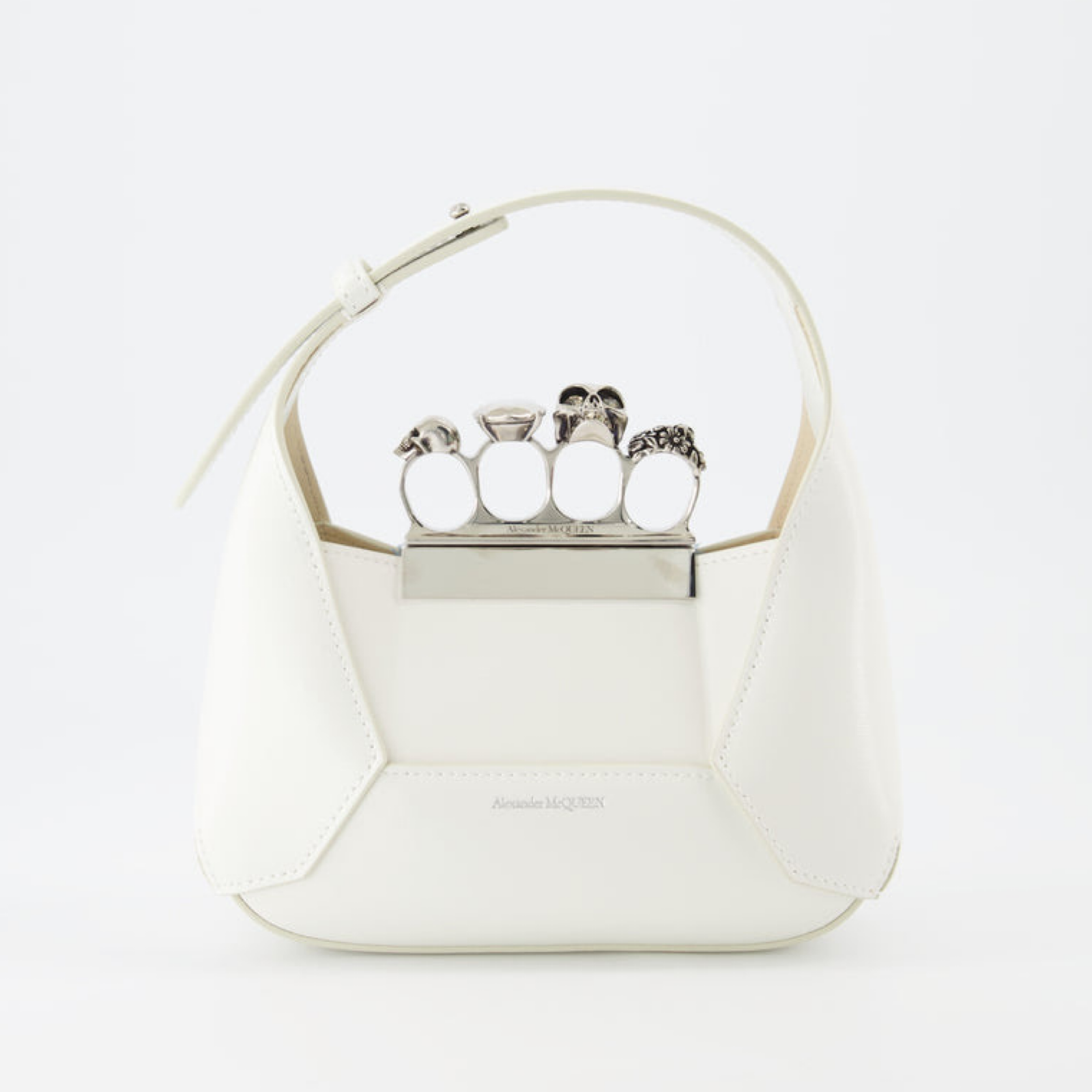 Alexander McQueen The Jewelled Women Shoulder Bag Front View