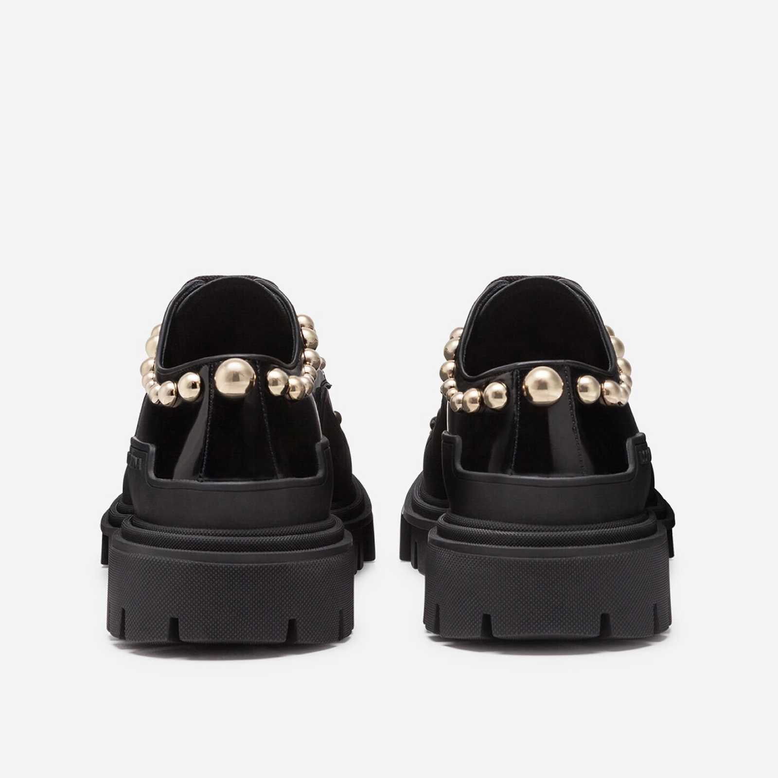 Дамски луксозни обувки с кристали DOLCE & GABBANA CK1700-AJ397 80999 Jeweled Crystal Women Derby Shoes Black heels view