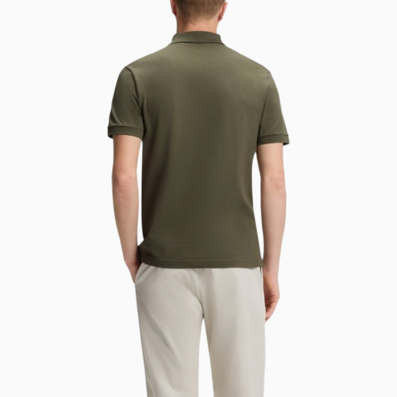 Мъжка зелена поло тениска Boss Men Polo 50507803 325 Back View