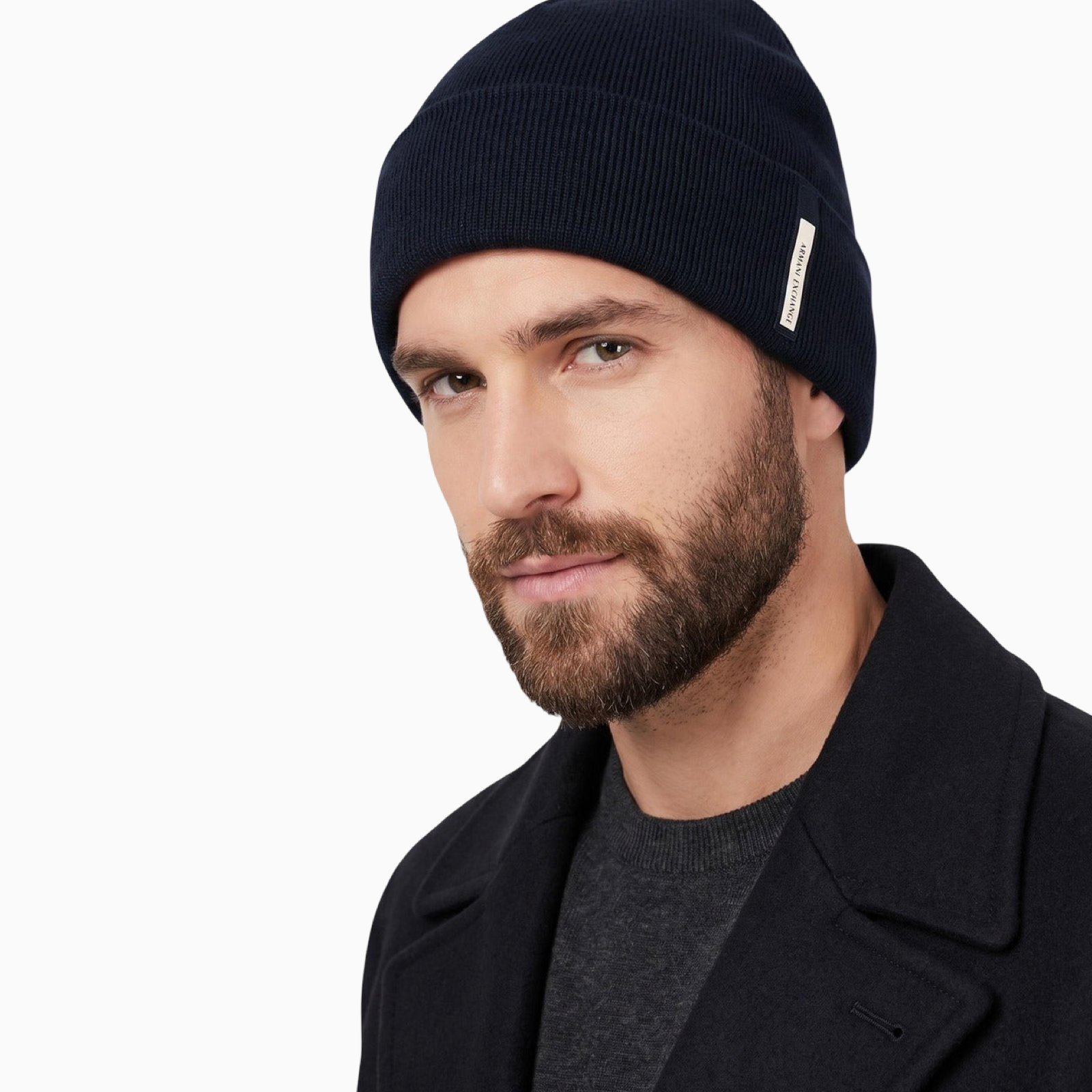 Мъжка зимна шапка Armani Exchange Men Winter Hat XM001636 AF16950 UB101 Front View