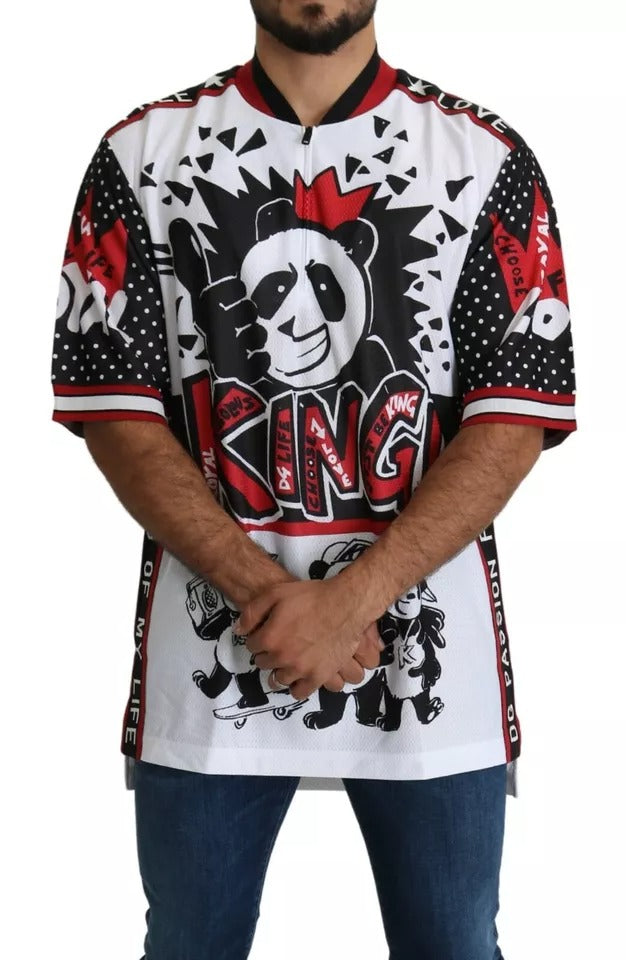 Полиестерна тениска Dolce &amp; Gabbana White King Panda