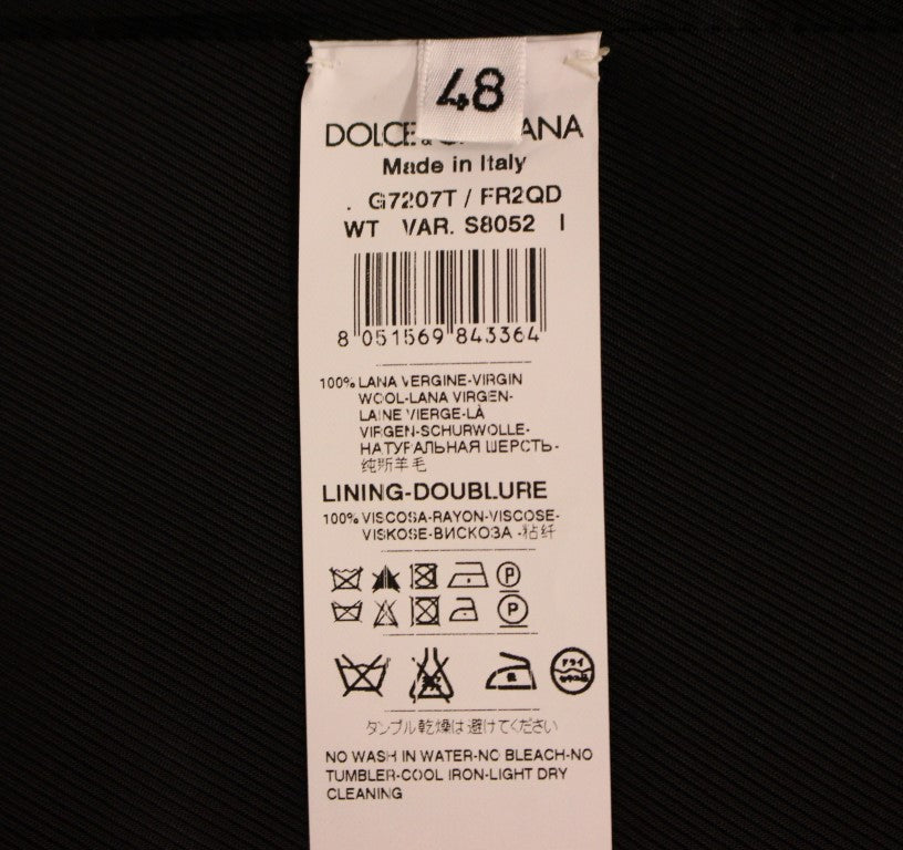 Елегантна рокля на сиви райета Dolce &amp; Gabbana