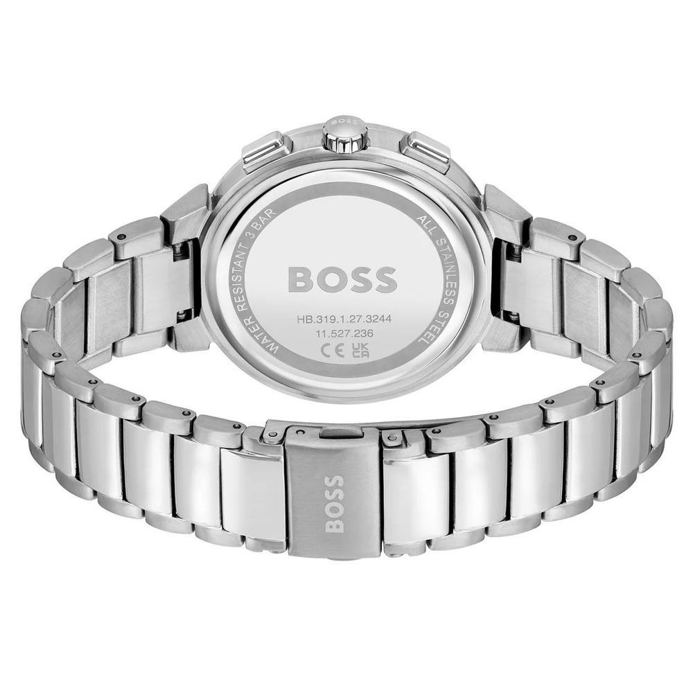 Сребърен часовник Hugo Boss от неръждаема стомана