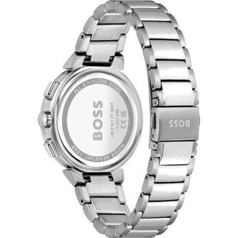 Сребърен часовник Hugo Boss от неръждаема стомана