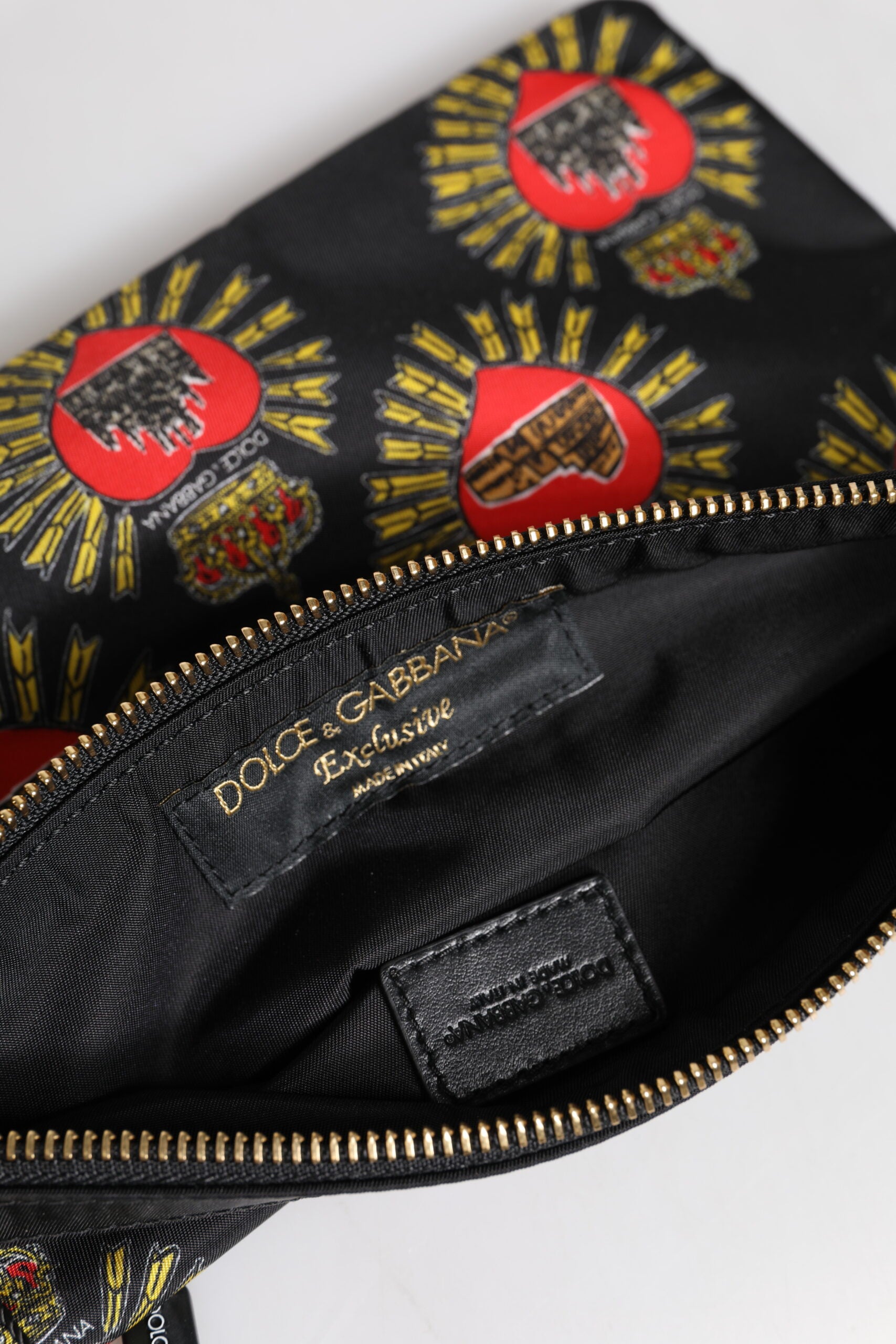 Dolce & Gabbana Sacred Heart Clutch Bag Inside View
