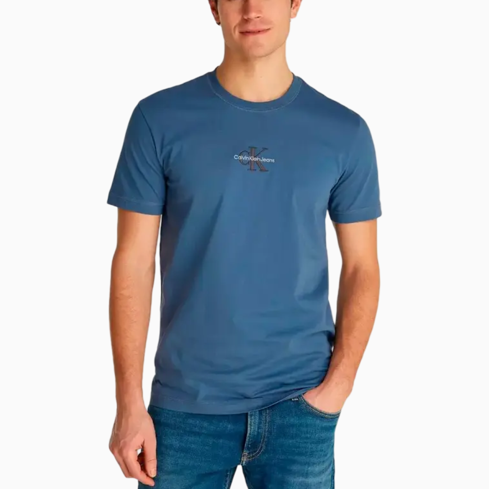Мъжка синя тениска Calvin Klein Jeans J30J325649