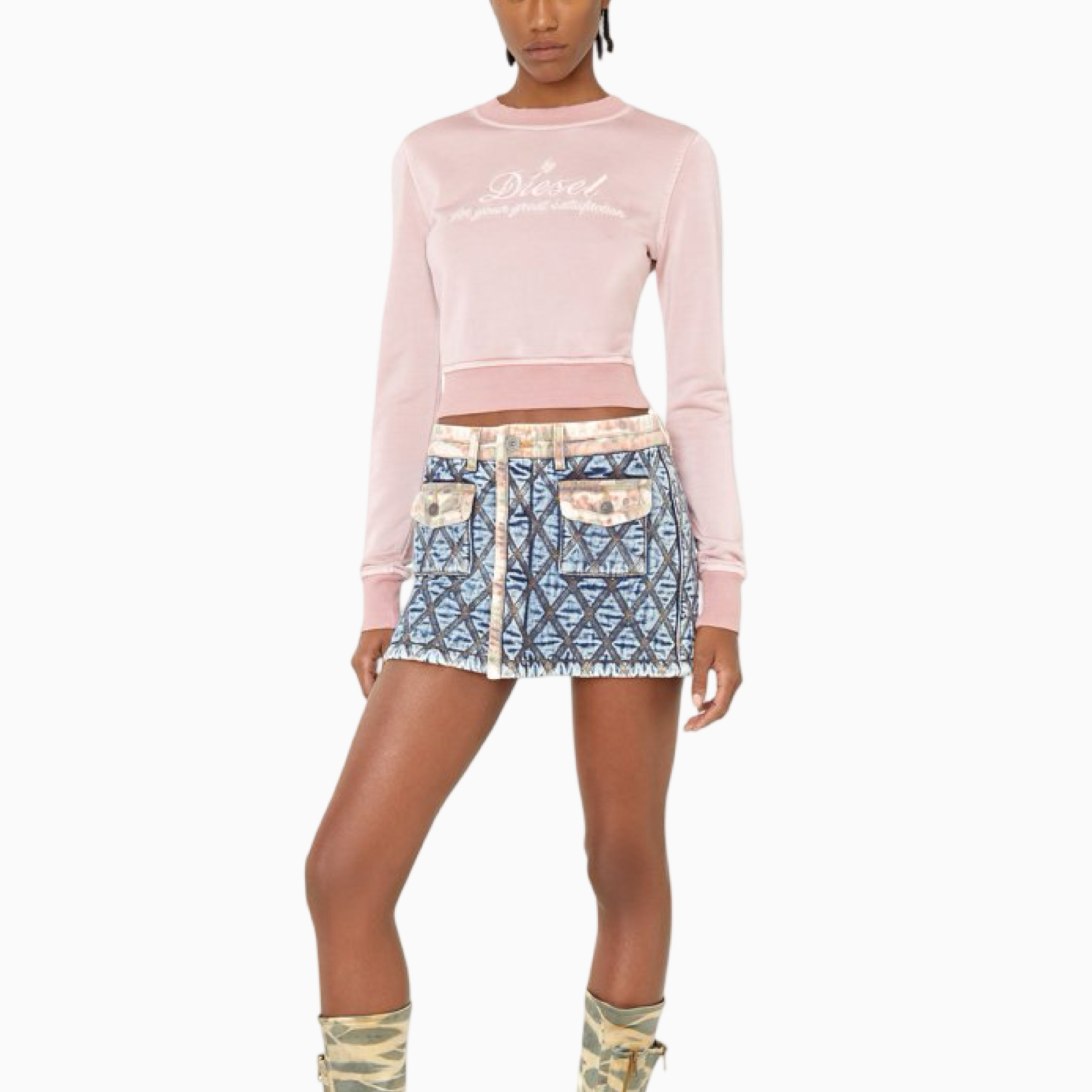 Дамски суичър Diesel Women Sweatshirt DIEFELDAAF1ST0727065 Front View