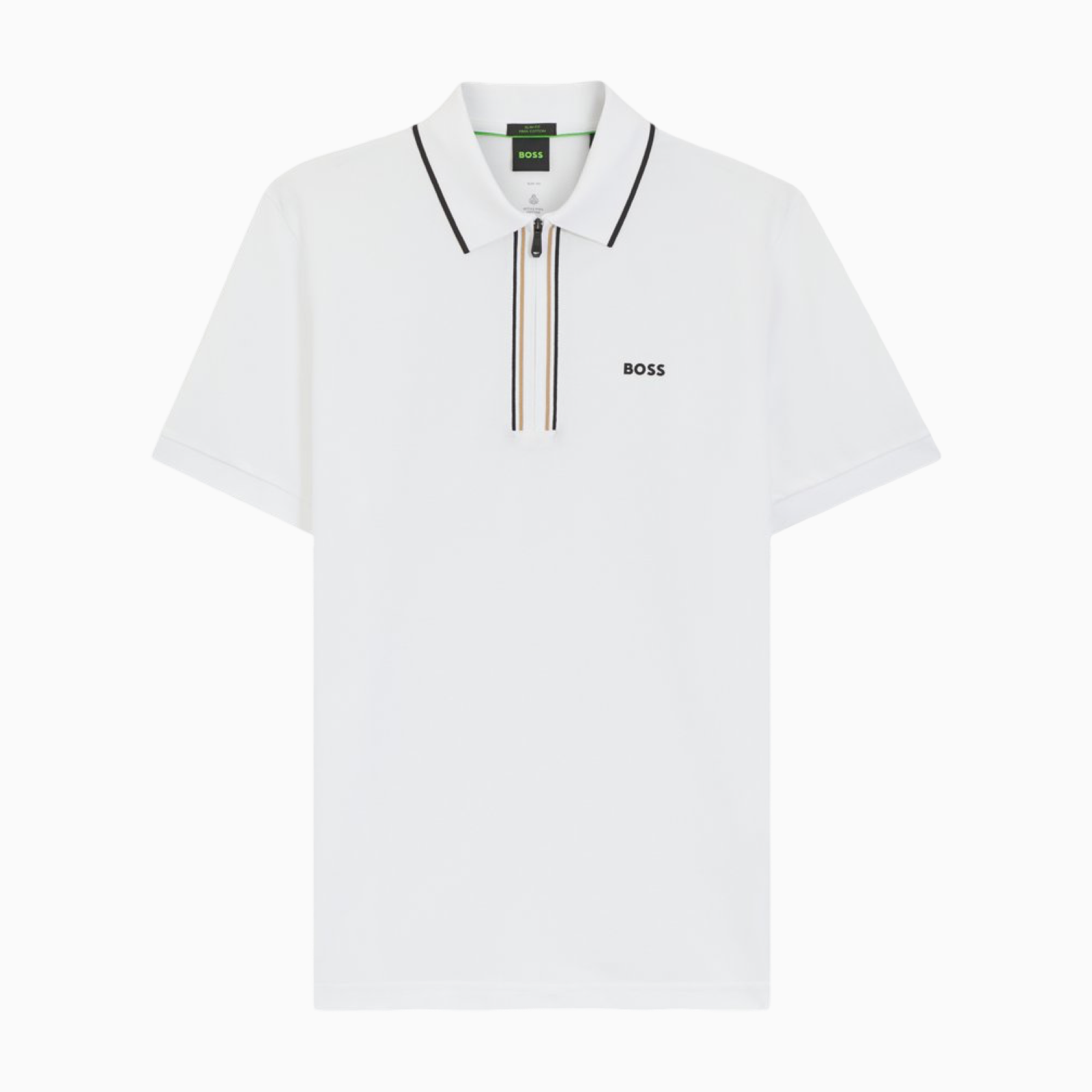 Мъжка бяла поло тениска Boss Philix Men Polo 50555698 100 Front View