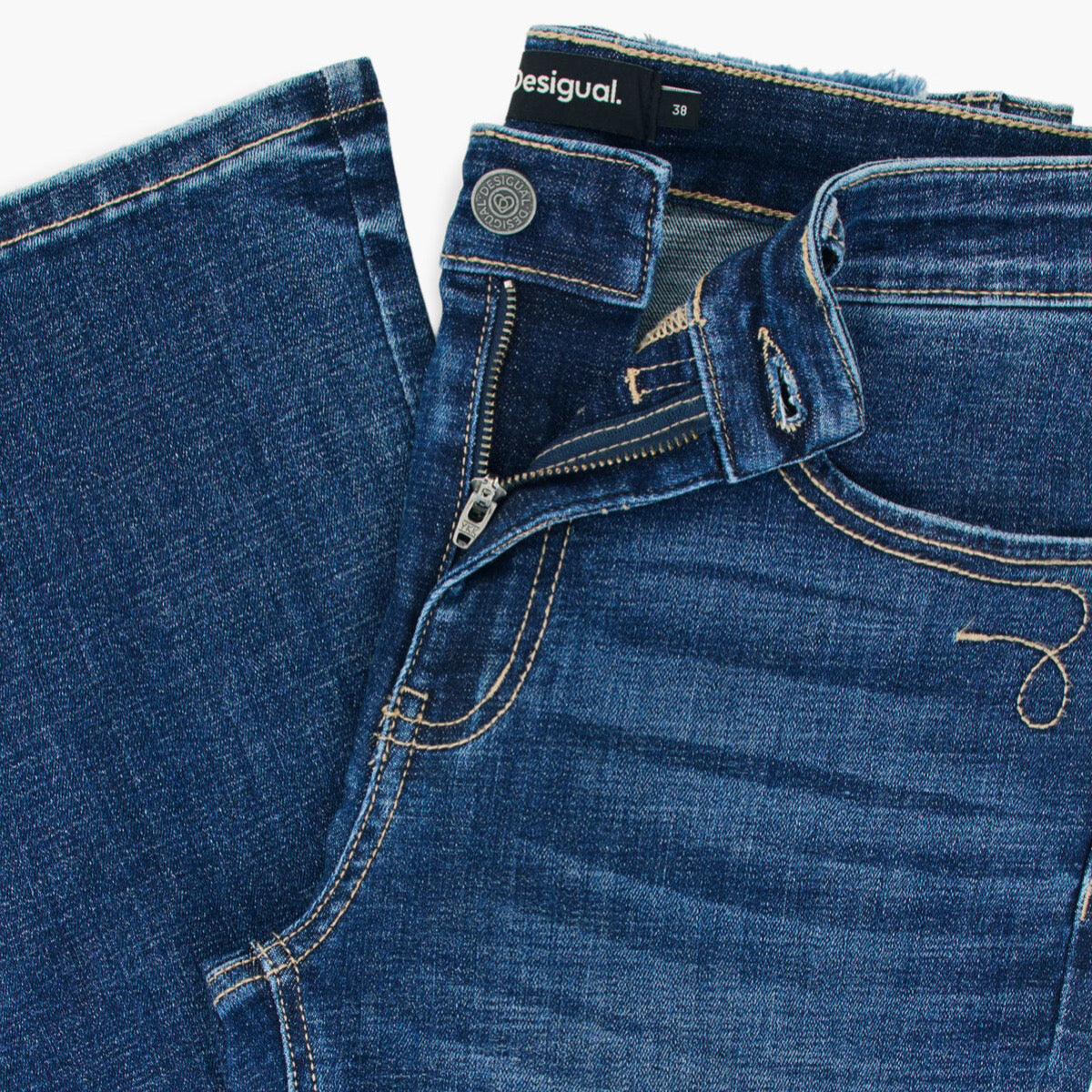 Дамски дънки Desigual women’s jeans 26WWDD1850 0844 Top view