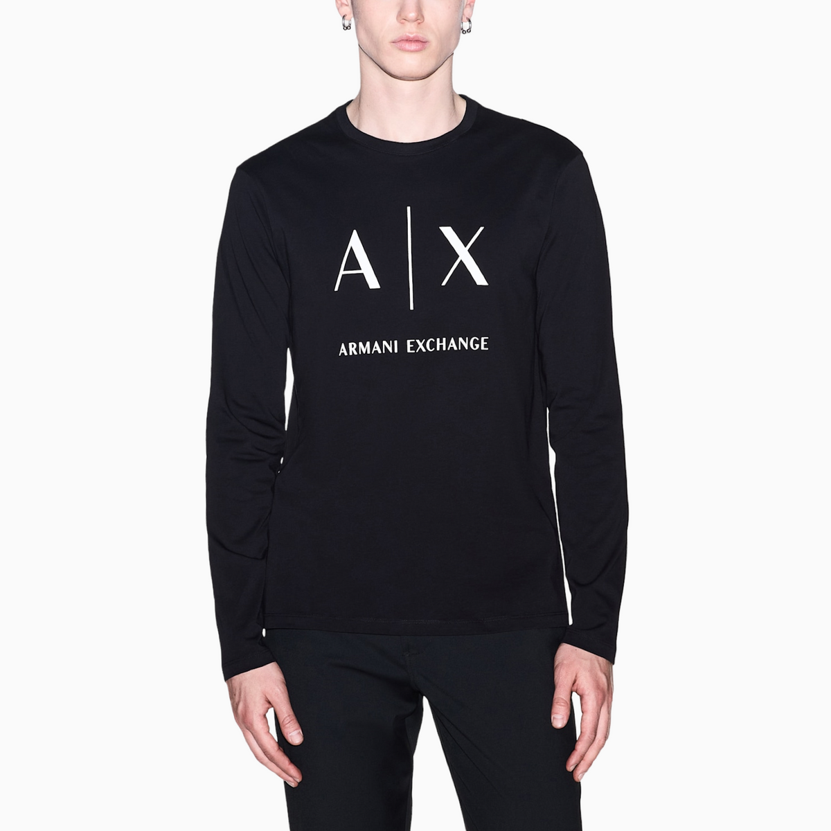 Мъжка блуза Armani Exchange Men Long Sleeve T-shirt XM002684 AF10356 UC001 Front View