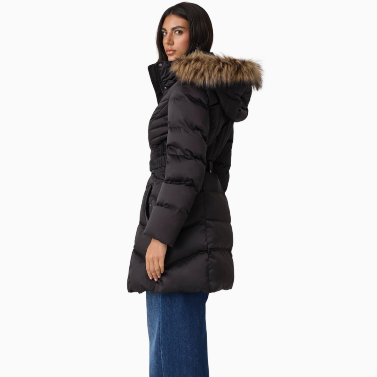 Дамско яке Guess Women Jacket W6BL37W4085 JBLK Side View