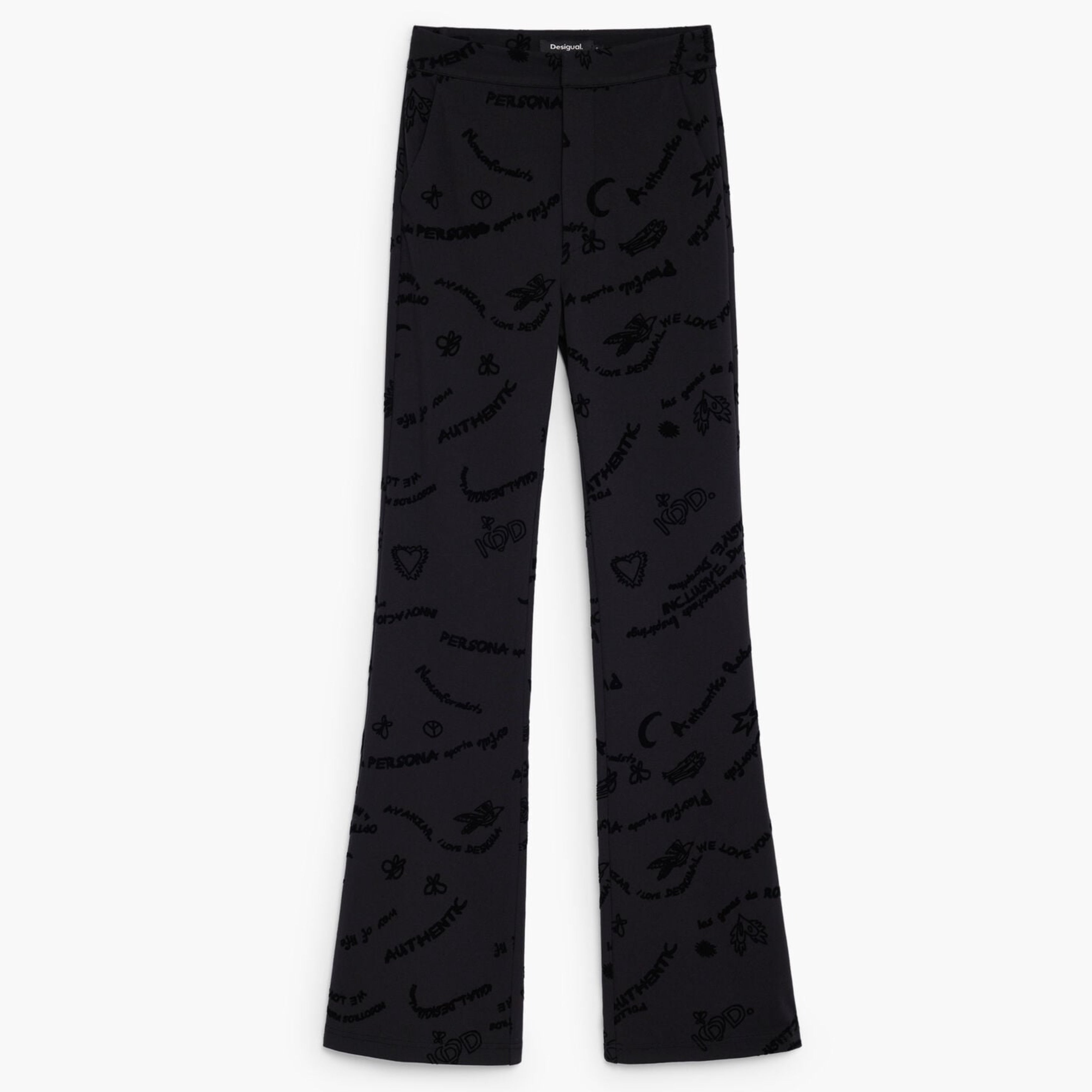 Дамски панталони Desigual women’s trousers 26WWPW12 2000 Top view