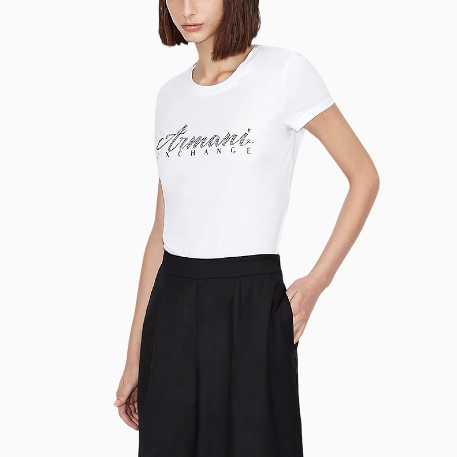 Дамска бяла тениска Armani Exchange 
8NYT91 YJG3Z