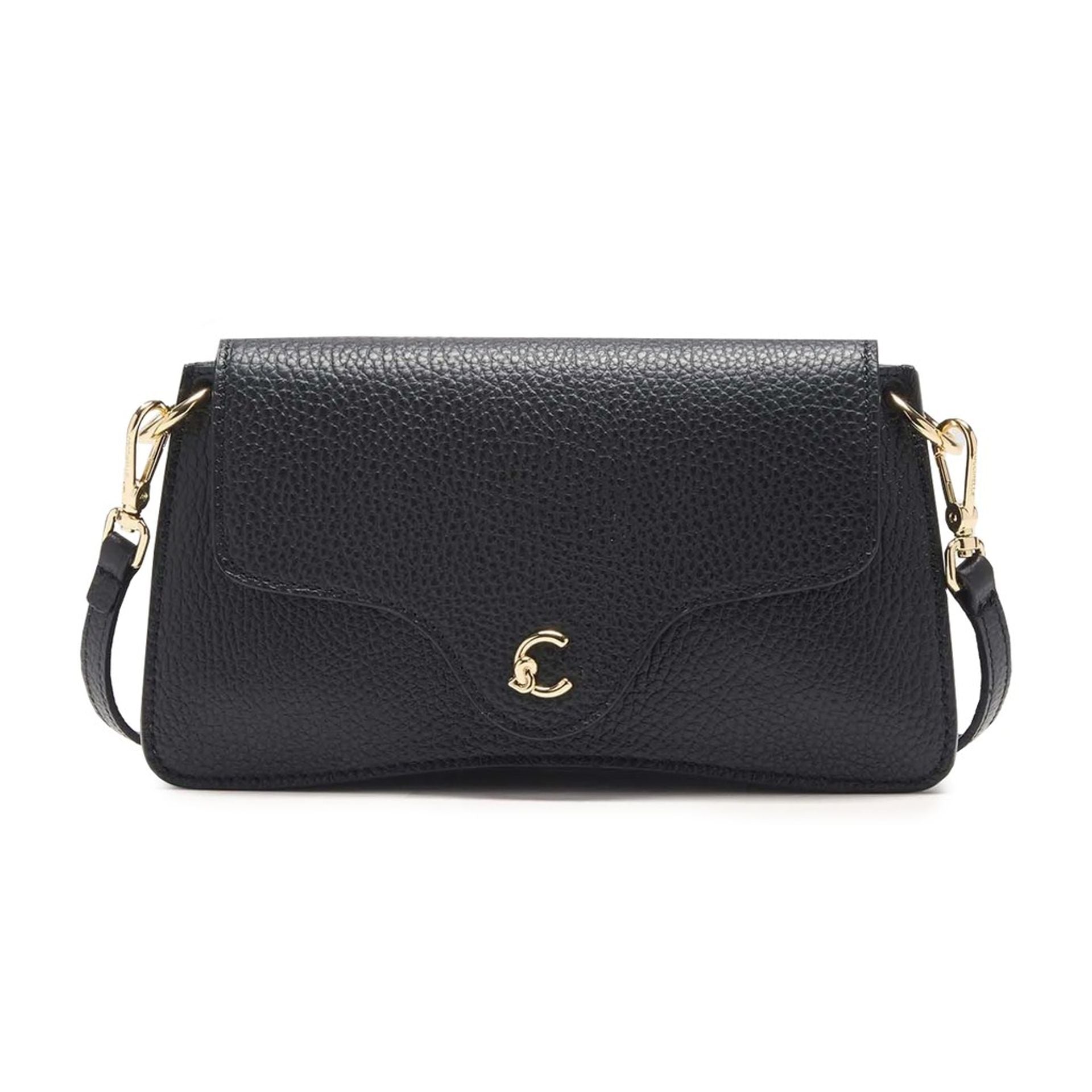 Дамска кросбоди чанта Women’s crossbody bag Coccinelle E5SSL270101 001 Black front view