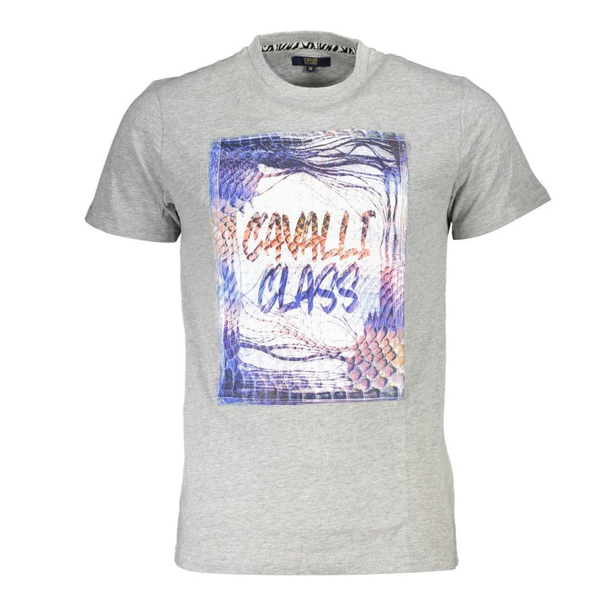 Мъжка тениска Men's t-shirt Cavalli Class
QXT61O JD060 0496 Gray front view