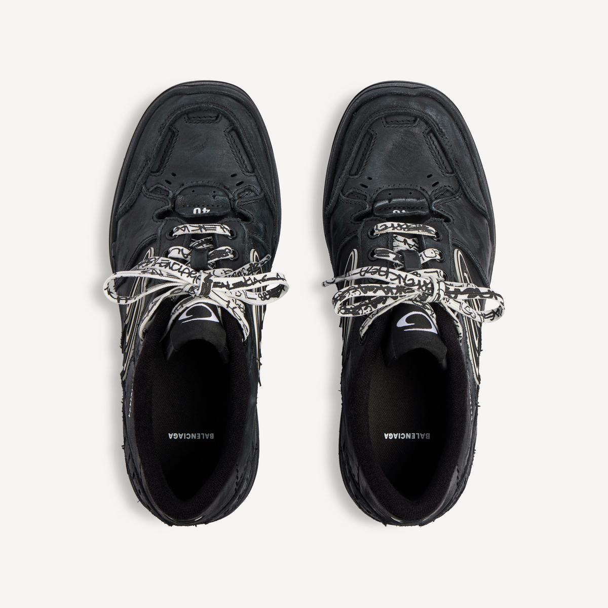 Balenciaga Hamptons Worn-Out Sneakers 841765WCURB1000 Top View