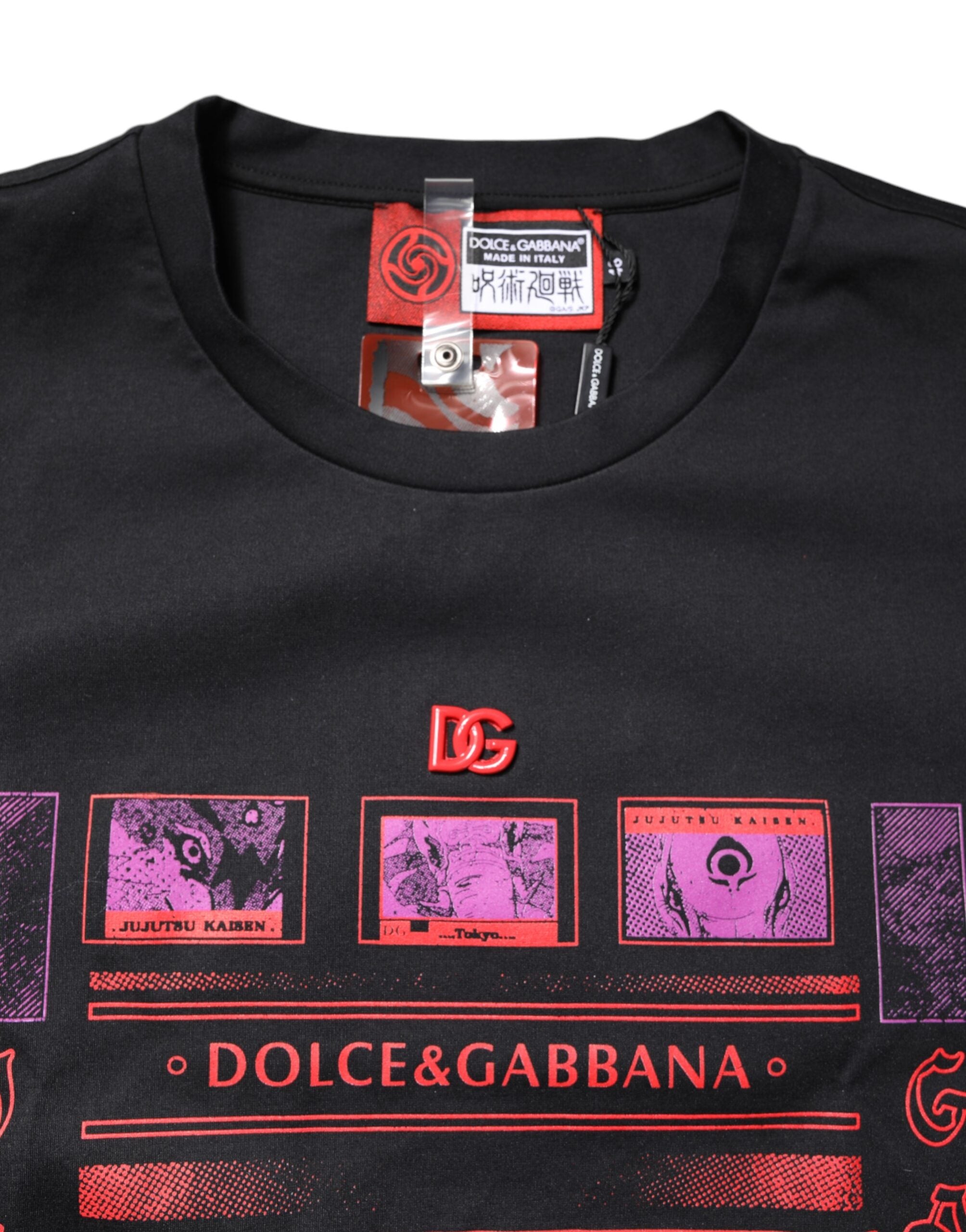 Мъжка тениска Men’s t-shirt DOLCE & GABBANA I8AGEZ G7F0S HN3ZI Black logo view