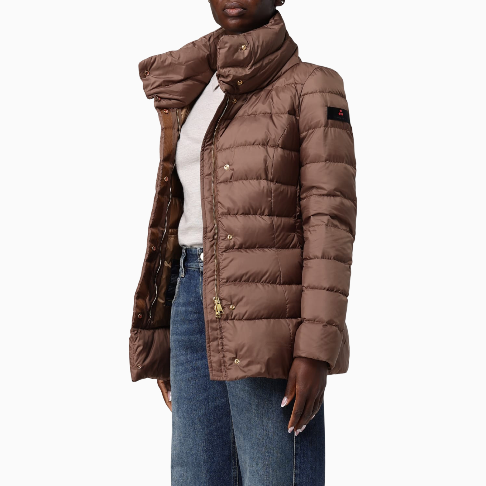 Дамско кафяво яке Peuterey Women Jacket PED545501181967 Side View