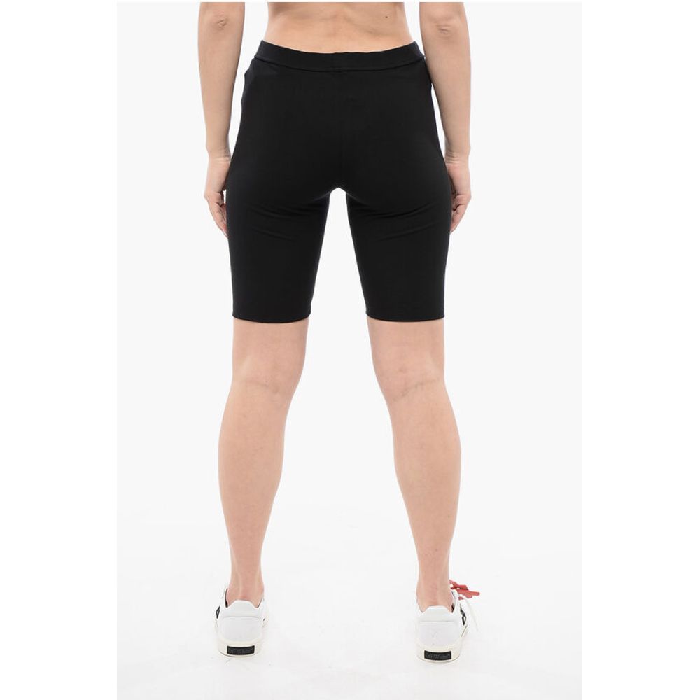 Dsquared² ICON Stretch Cotton Biker Shorts with Printed Logo