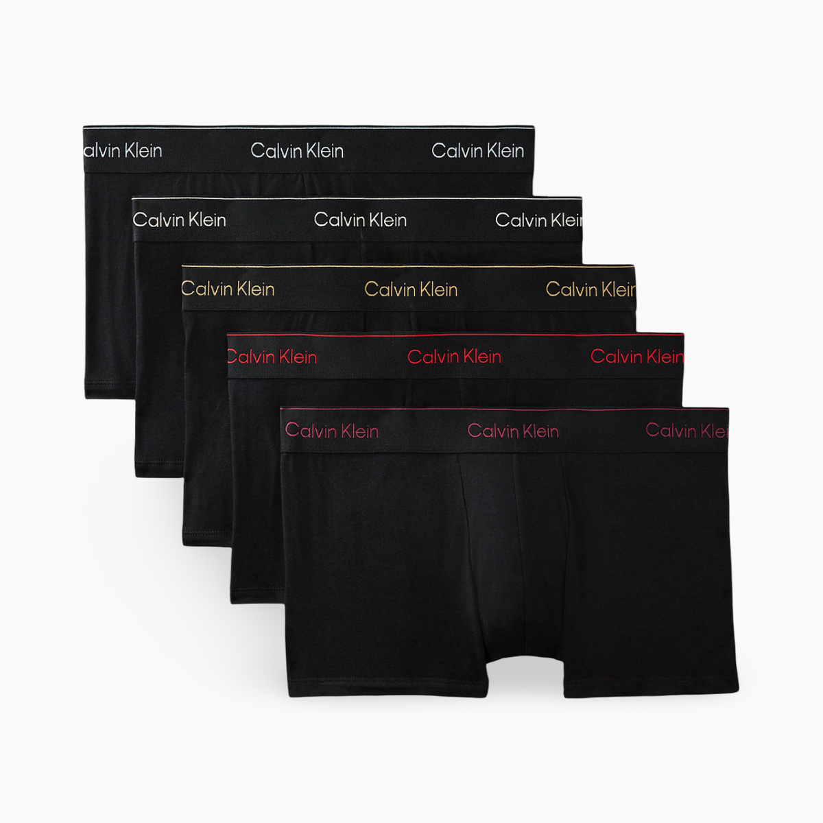 Мъжки боксерки Calvin Klein Men 5-Pack Boxers LV00NB4390 4O1 Front View
