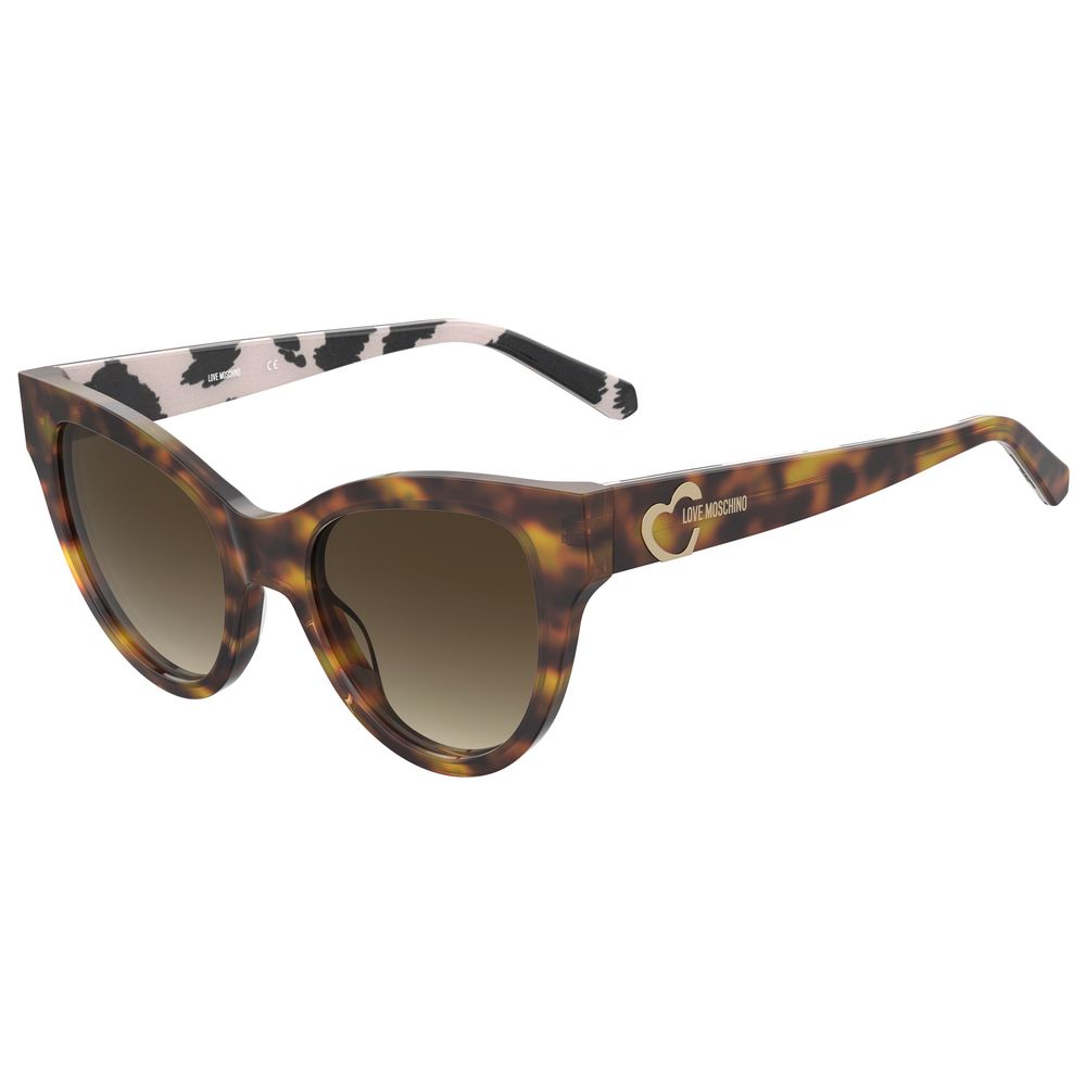 Love Moschino Brown Haircalf Sunglasses