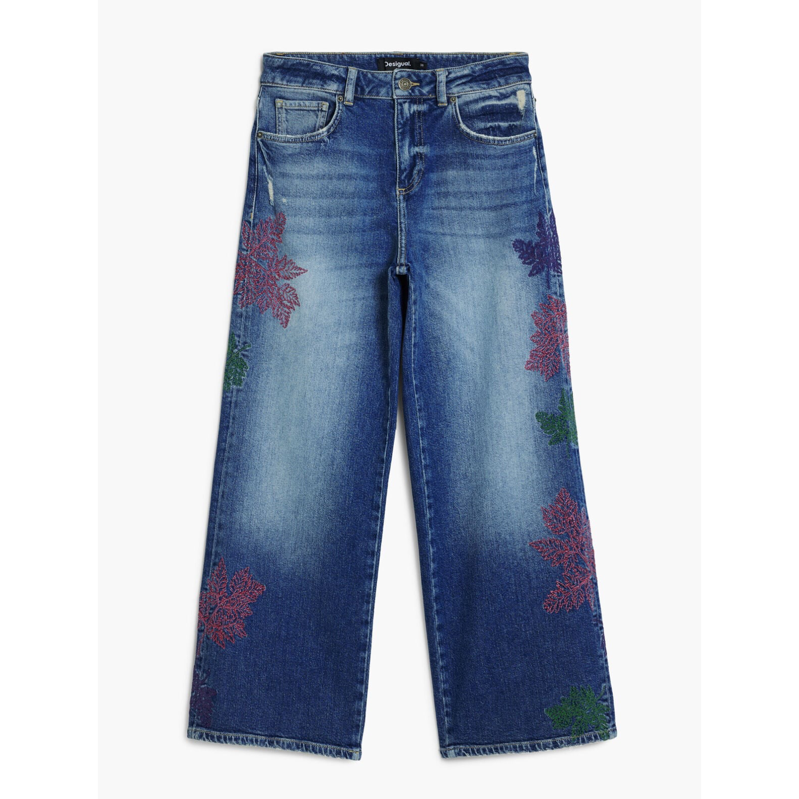 Дамски дънки Desigual Women Jeans 25WWDD21 5053 Front View