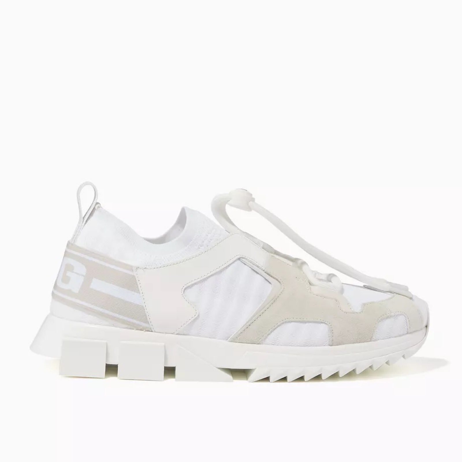 Дамски бели маратонки Dolce & Gabbana Sorrento Trekking Women Sneakers Medial View