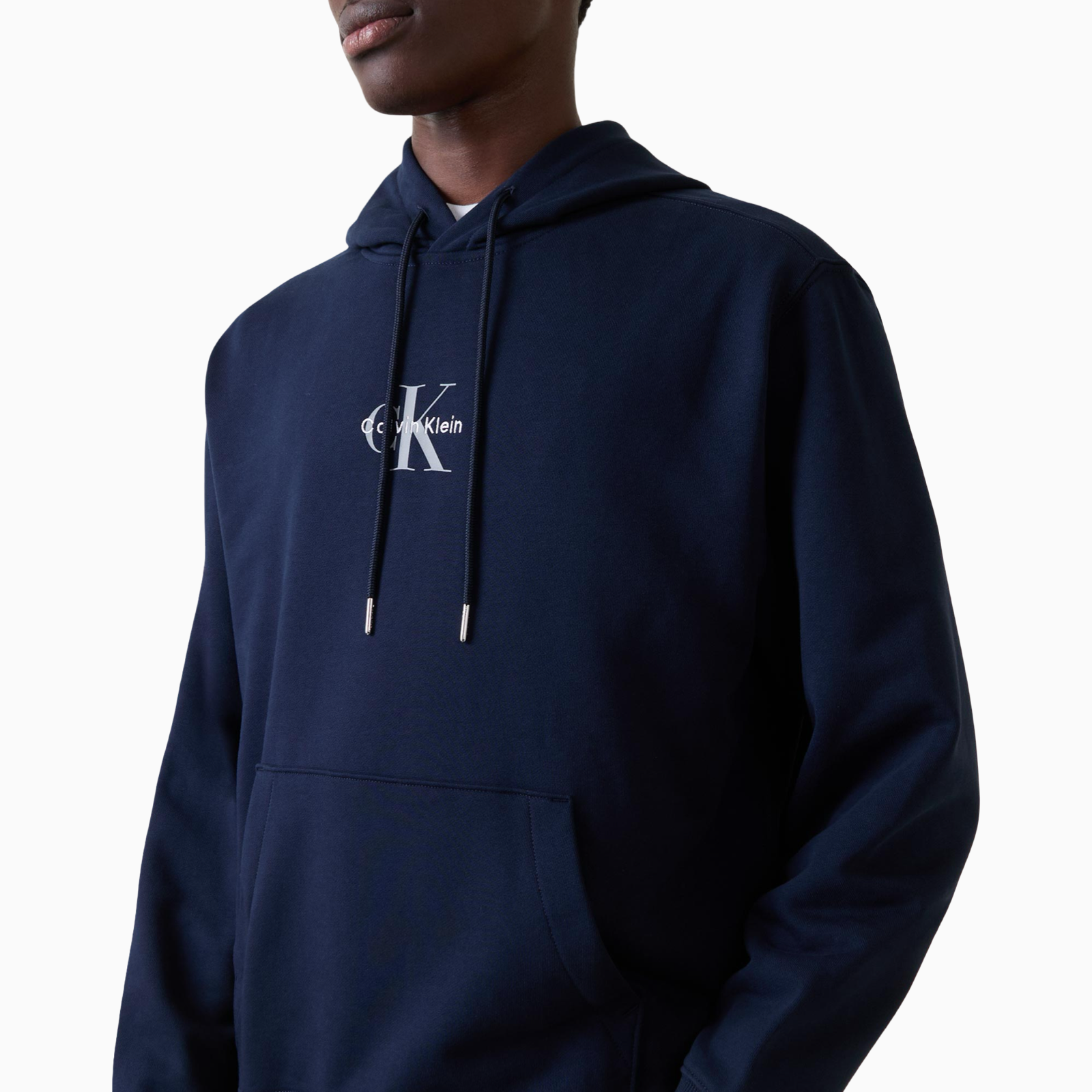 Мъжко синьо худи Calvin Klein Jeans Men Hoodie LV04RD243G Close-Up