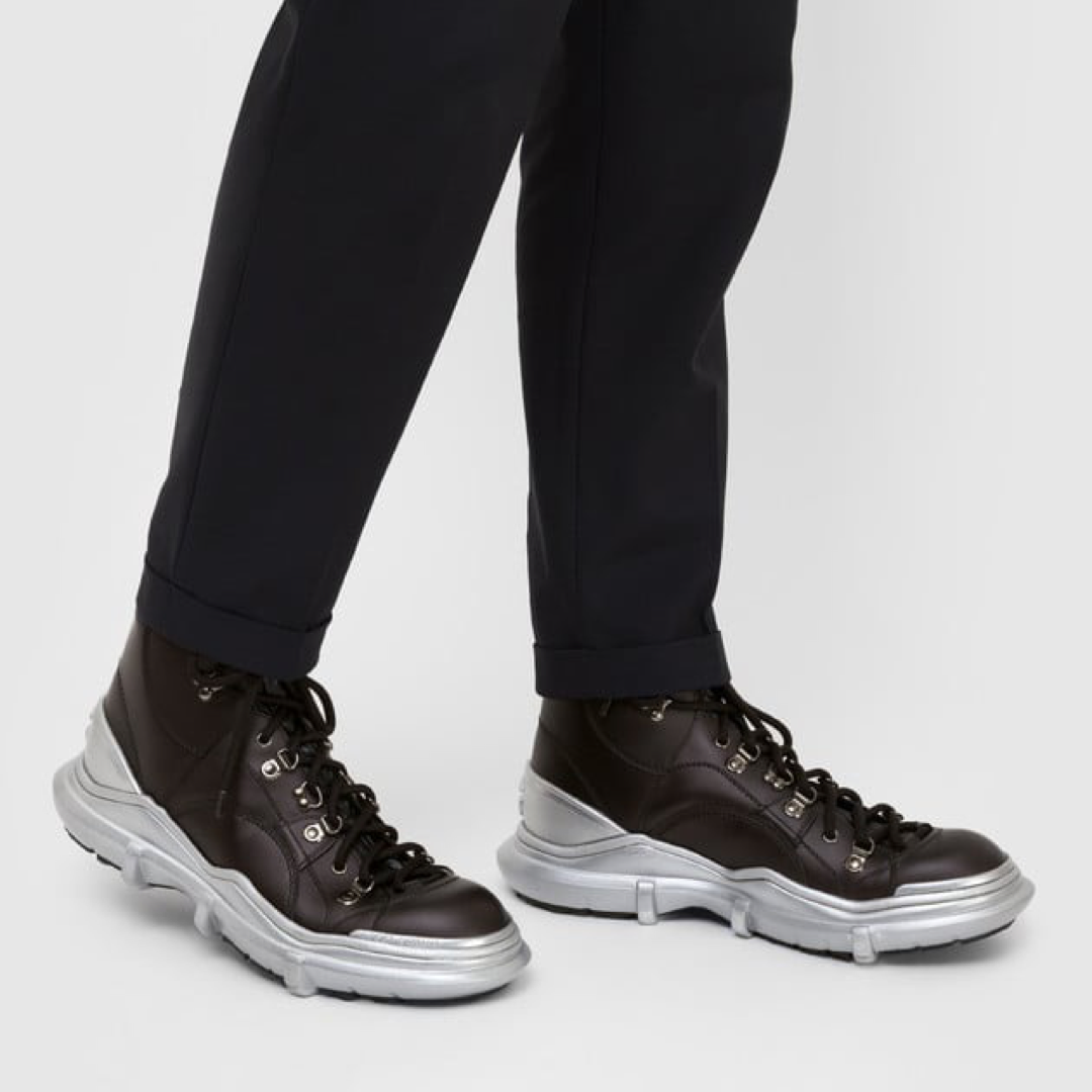 Dolce & Gabbana Galileo Men High Top Sneakers Model View