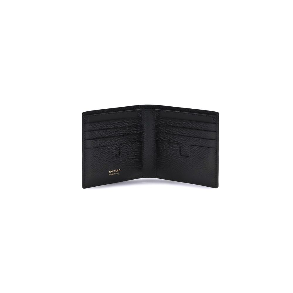 Мъжки портфейл от естествена телешка кожа Bod Taurus Men’s luxury wallet Tom Ford YM228LCL081G 1N001 Black inside view