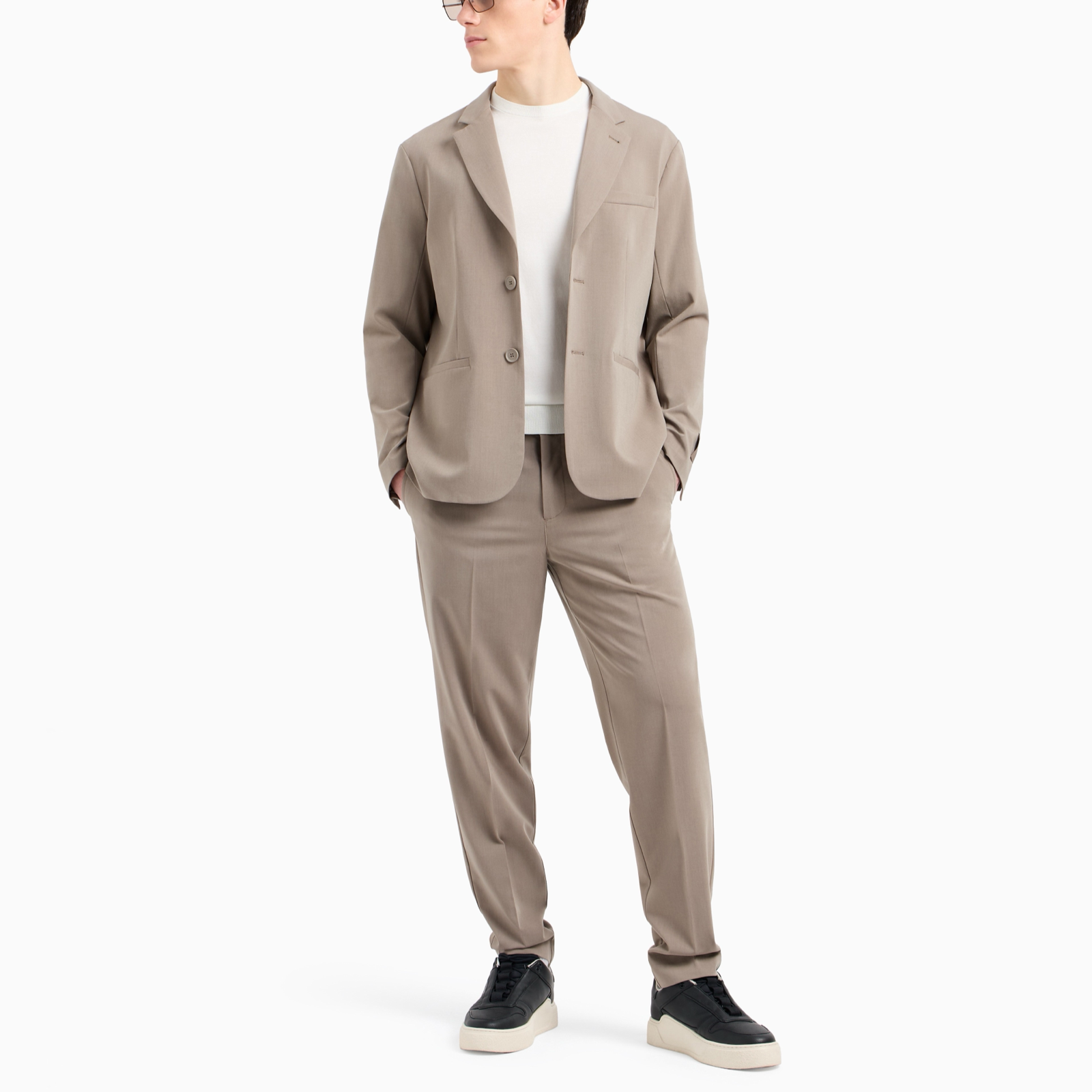 Мъжки бежов панталон Armani Exchange Men Trousers XM000346 AF10897 U6107 Front View